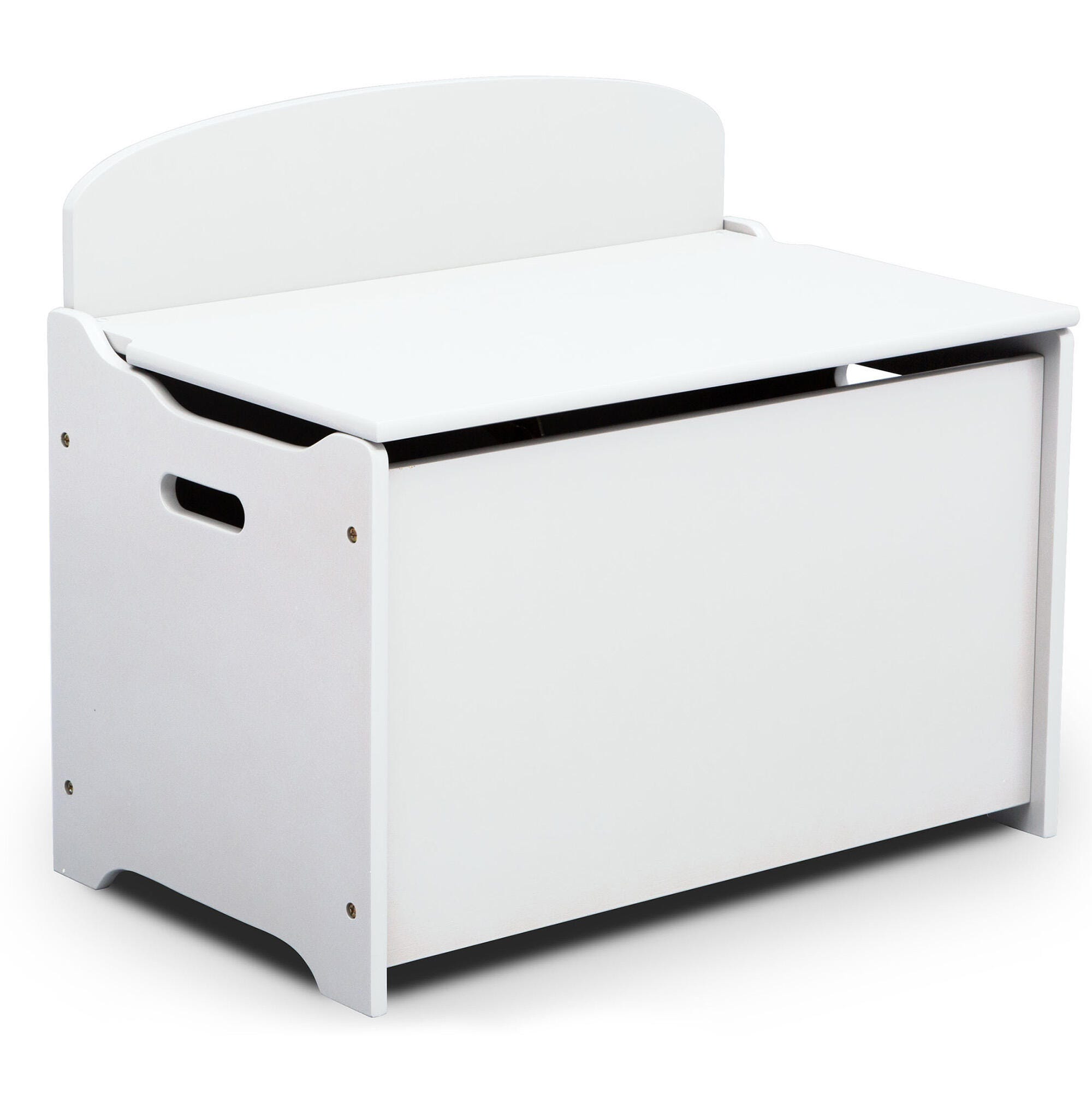 Delta Children Mysize Deluxe Toy Box, White, large