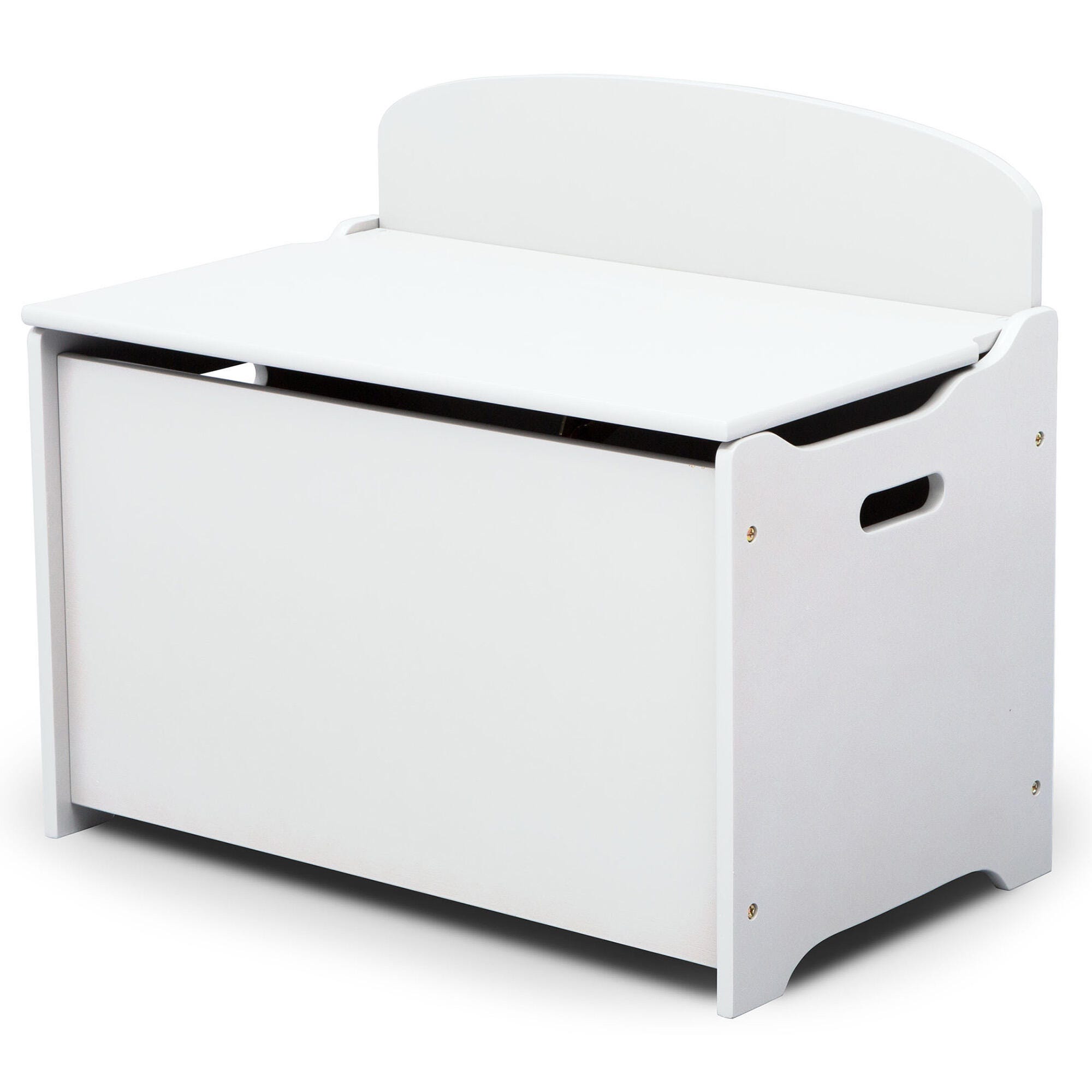 Delta Children Mysize Deluxe Toy Box, White, large