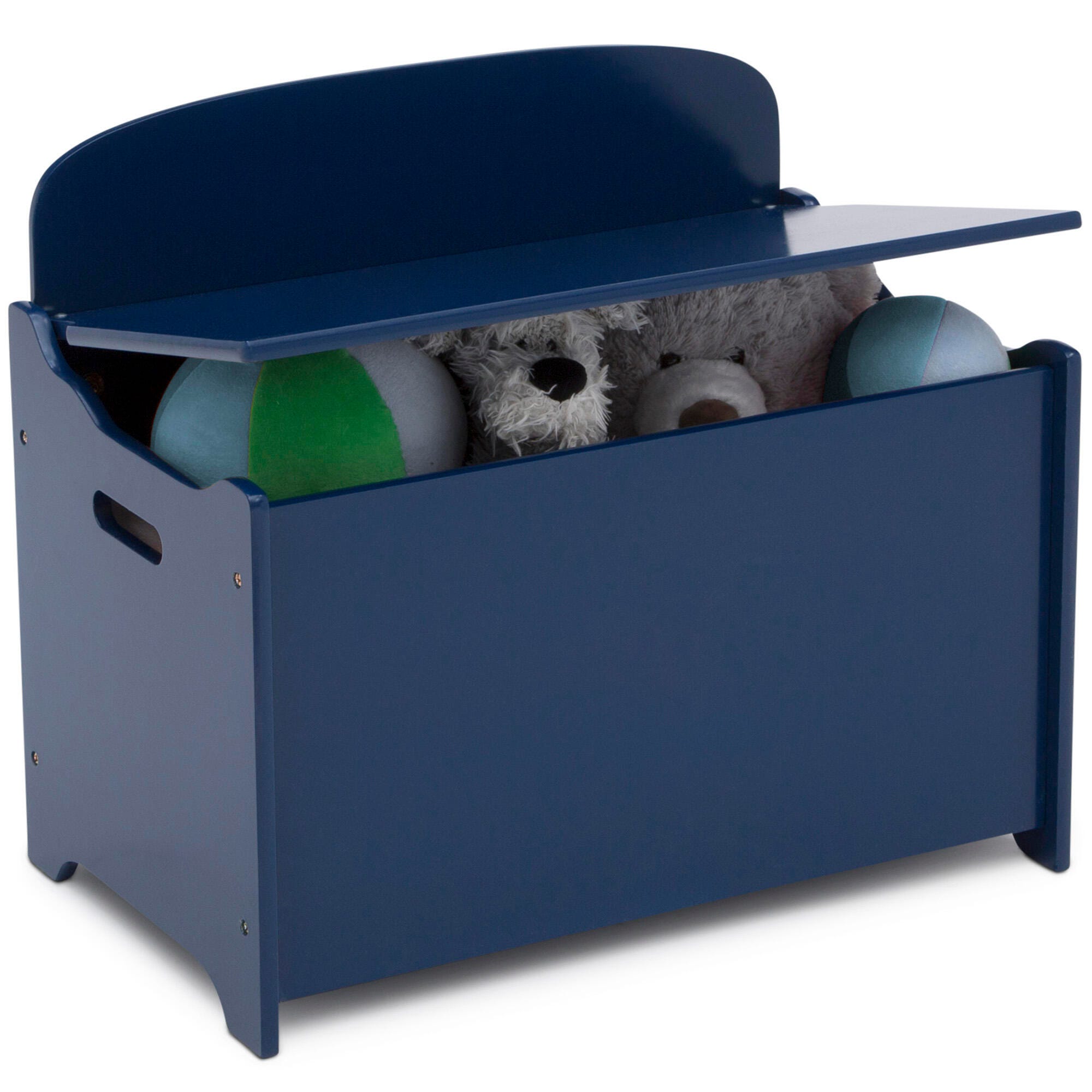 Delta Children Mysize Deluxe Toy Box, Blue, large