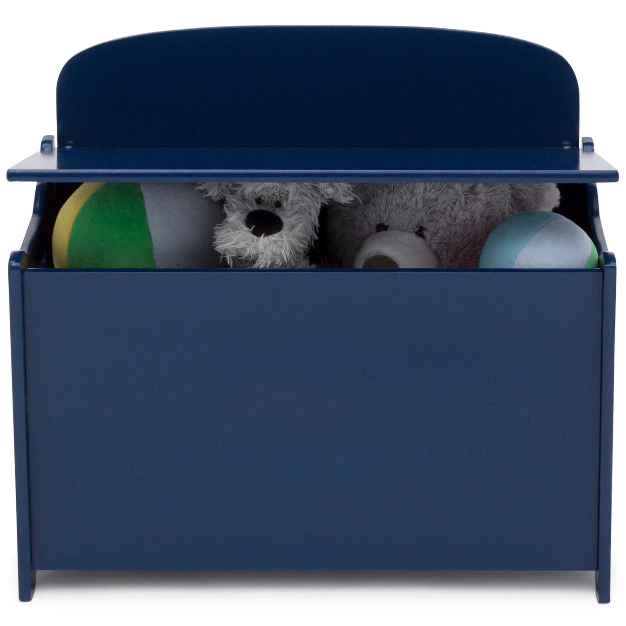 Delta Children Mysize Deluxe Toy Box, Blue, large