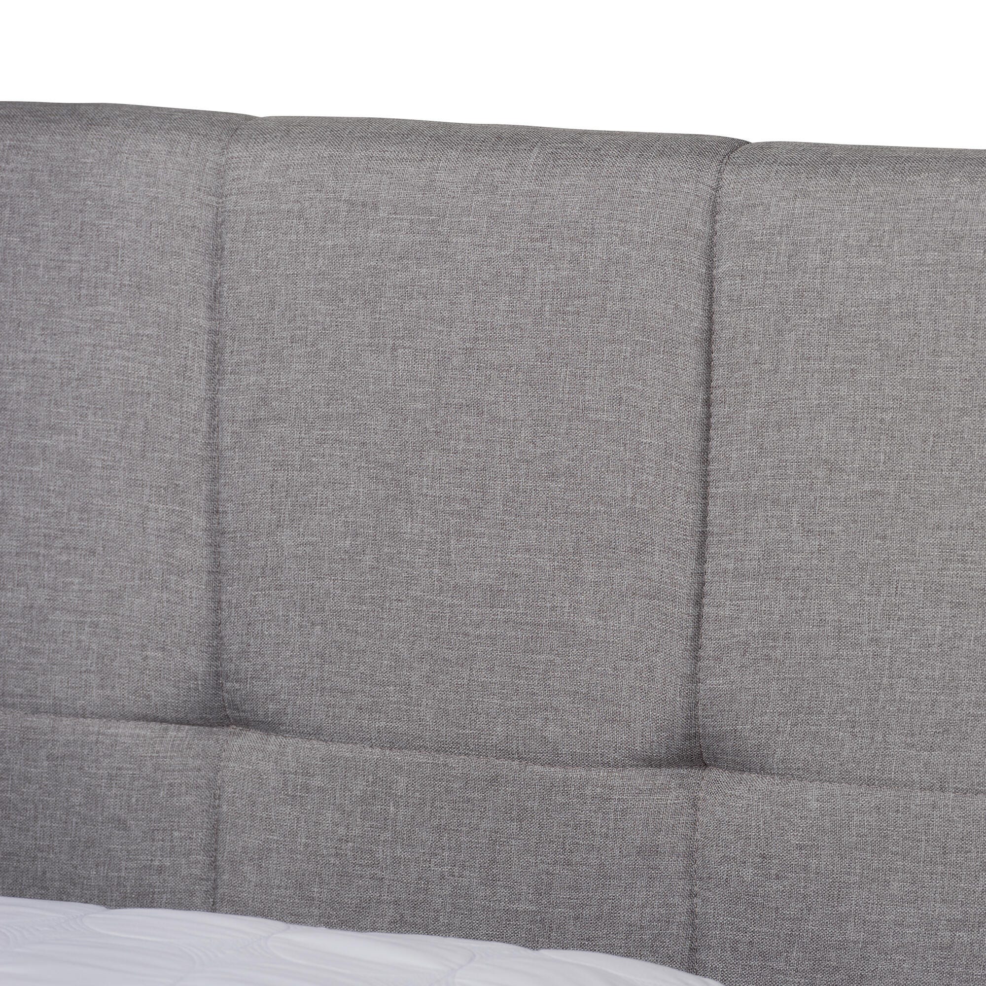 Baxton Studio Netti Upholstered 2-Drawer Queen Platform Storage Bed, Light Gray, large