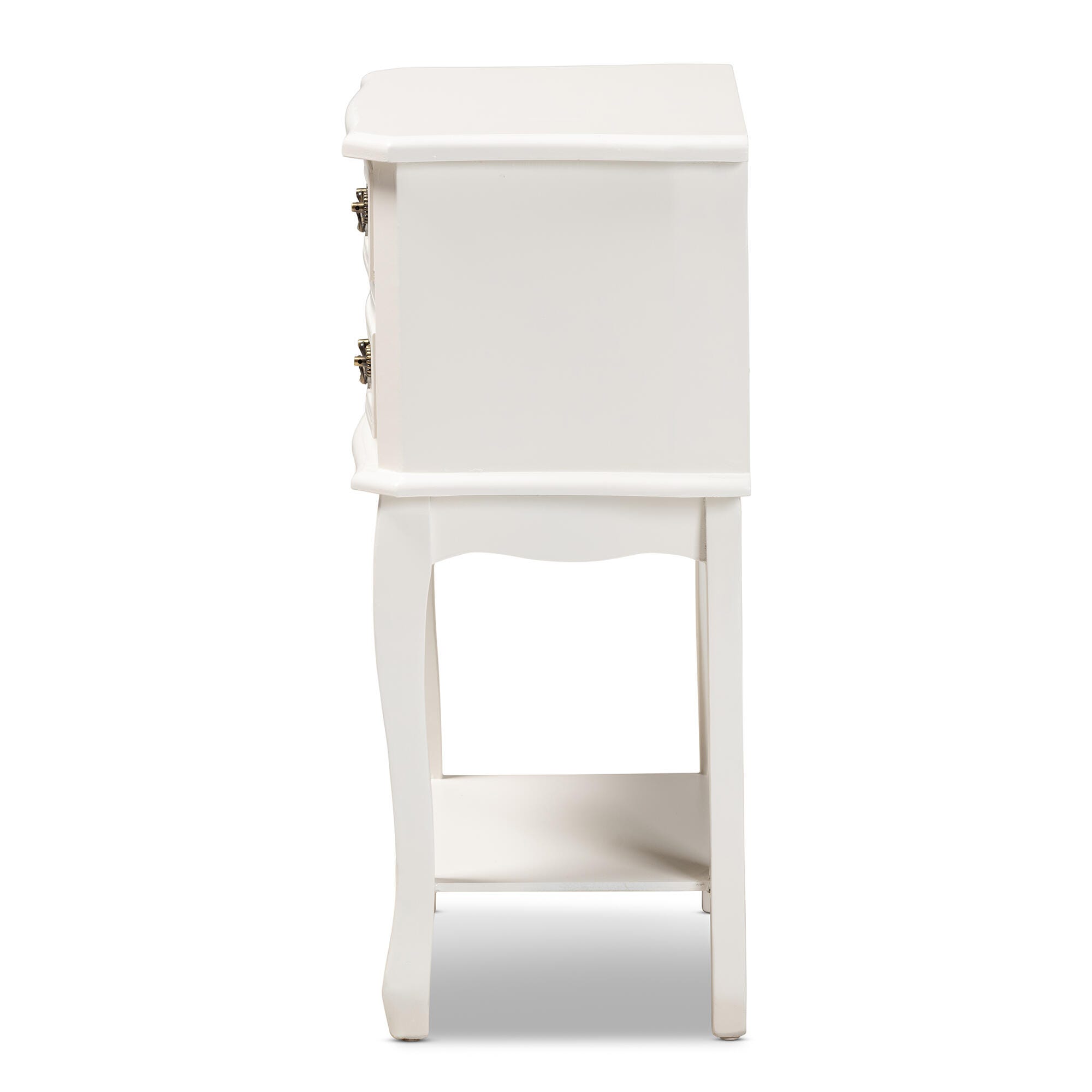 Baxton Studio Gabrielle French Country 2-Drawer Wood Nightstand, , large