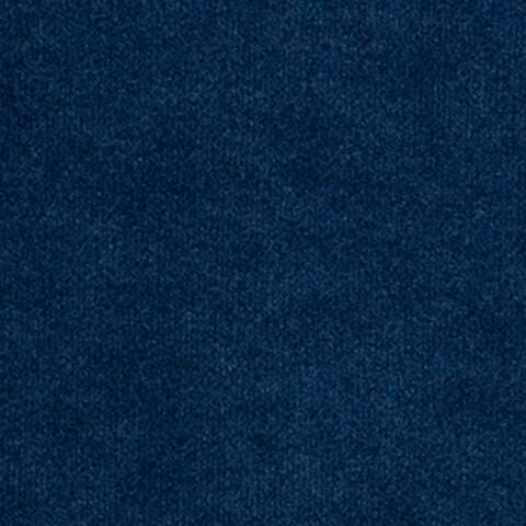 Baxton Studio Clare Velvet Upholstered Queen Panel Bed, Blue, large