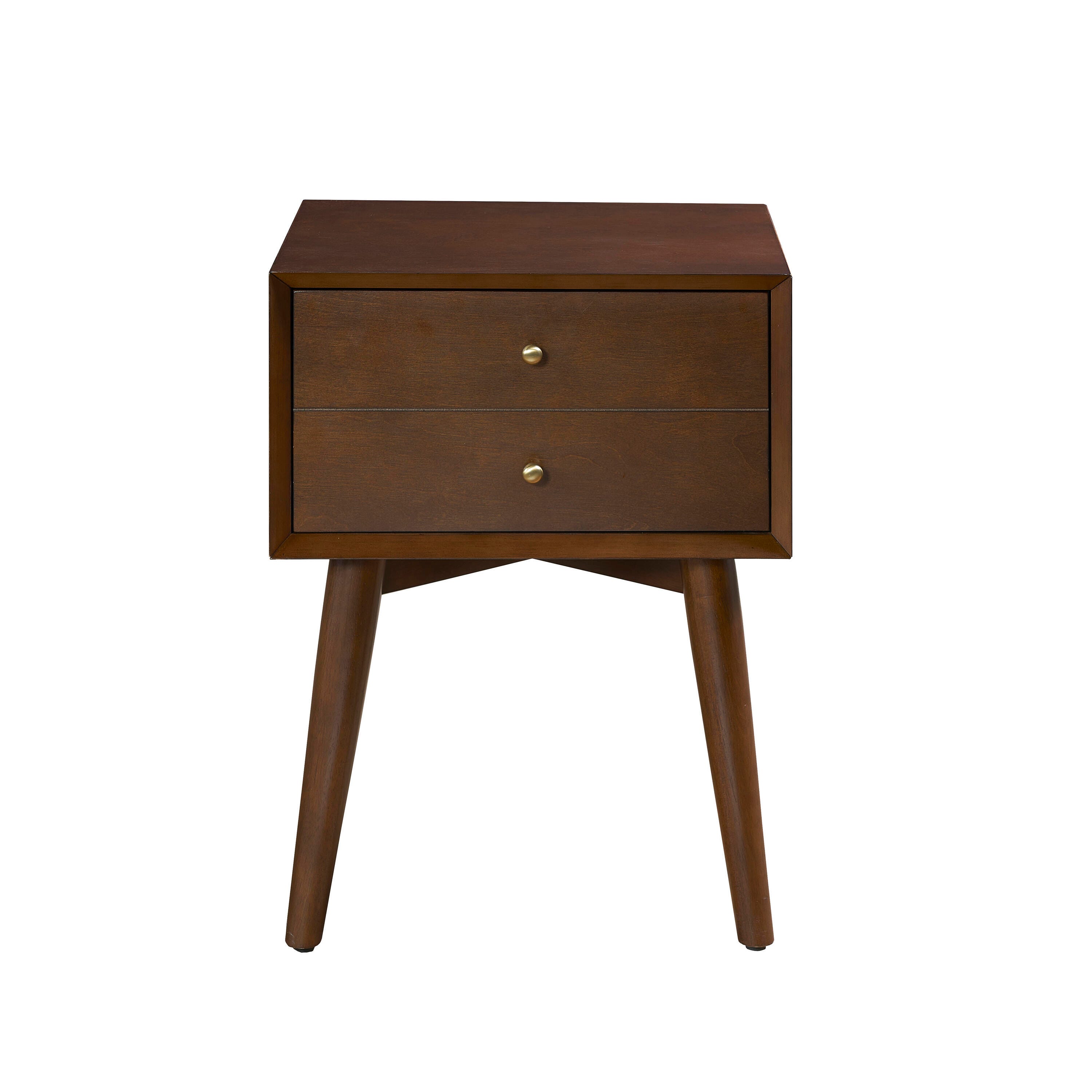 Crosley Landon Nightstand, Brown, large