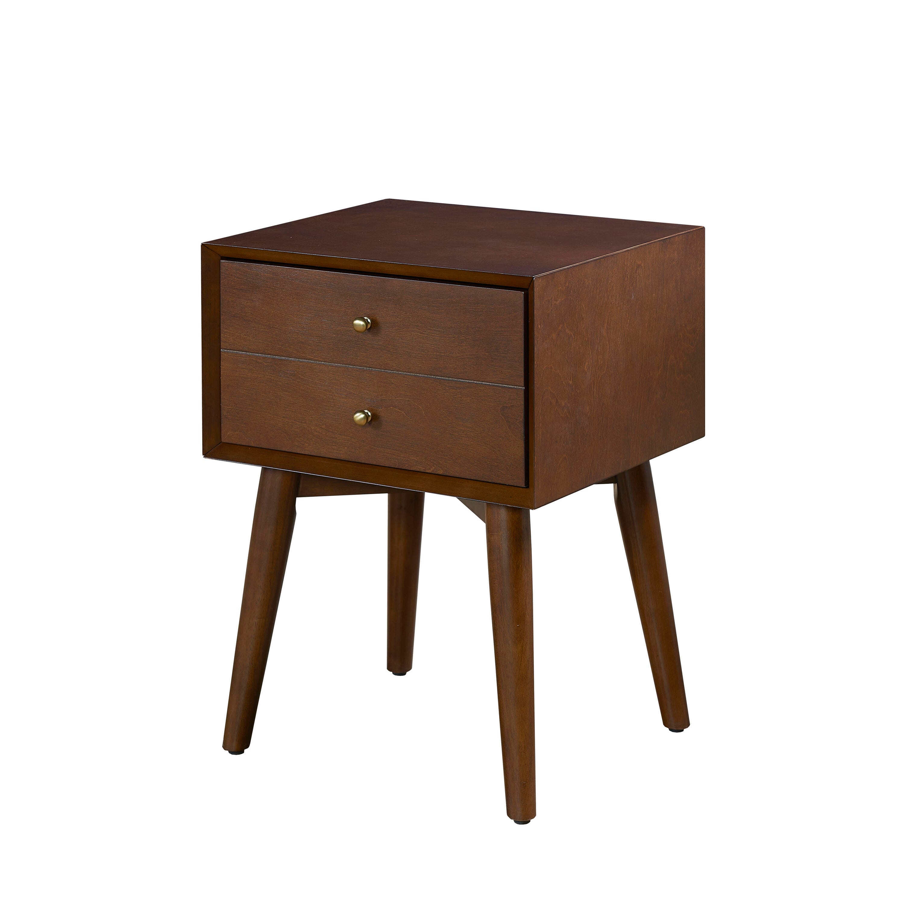 Crosley Landon Nightstand, Brown, large