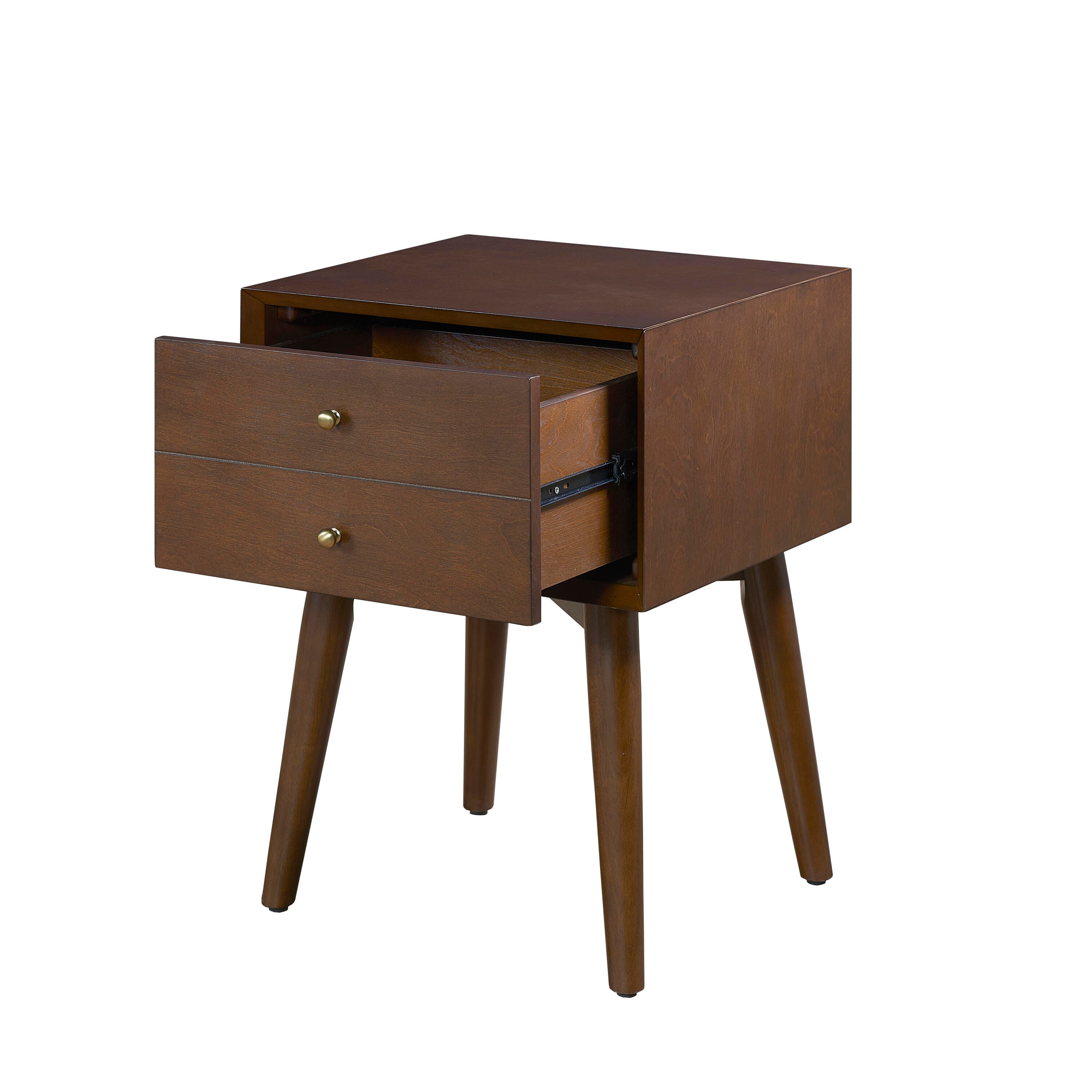 Crosley Landon Nightstand, Brown, large