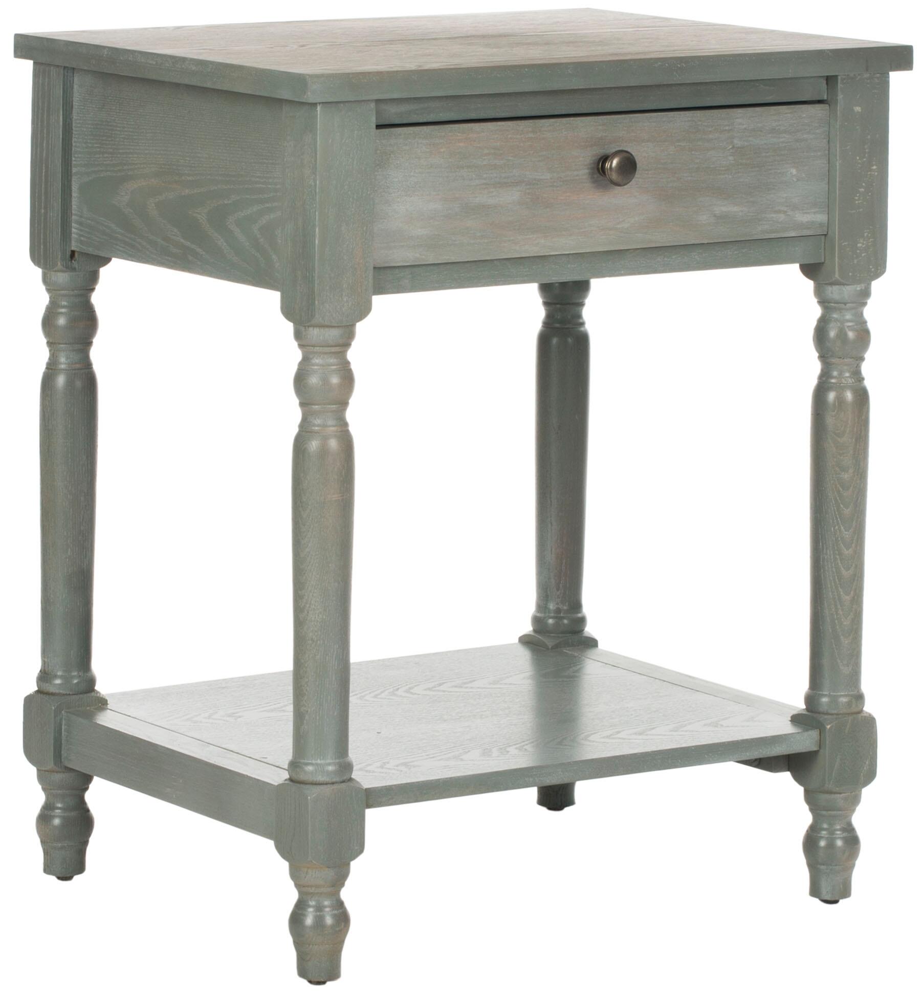 Safavieh Tami Night Stand with Storage, French Gray, large