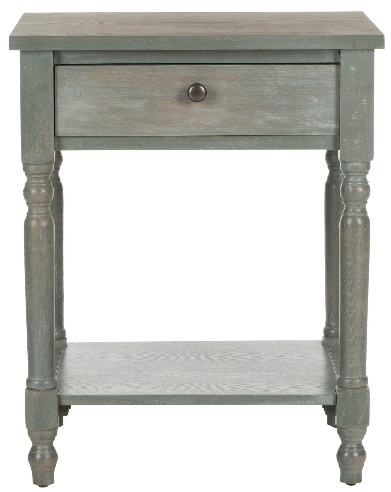 Safavieh Tami Night Stand with Storage, French Gray, large