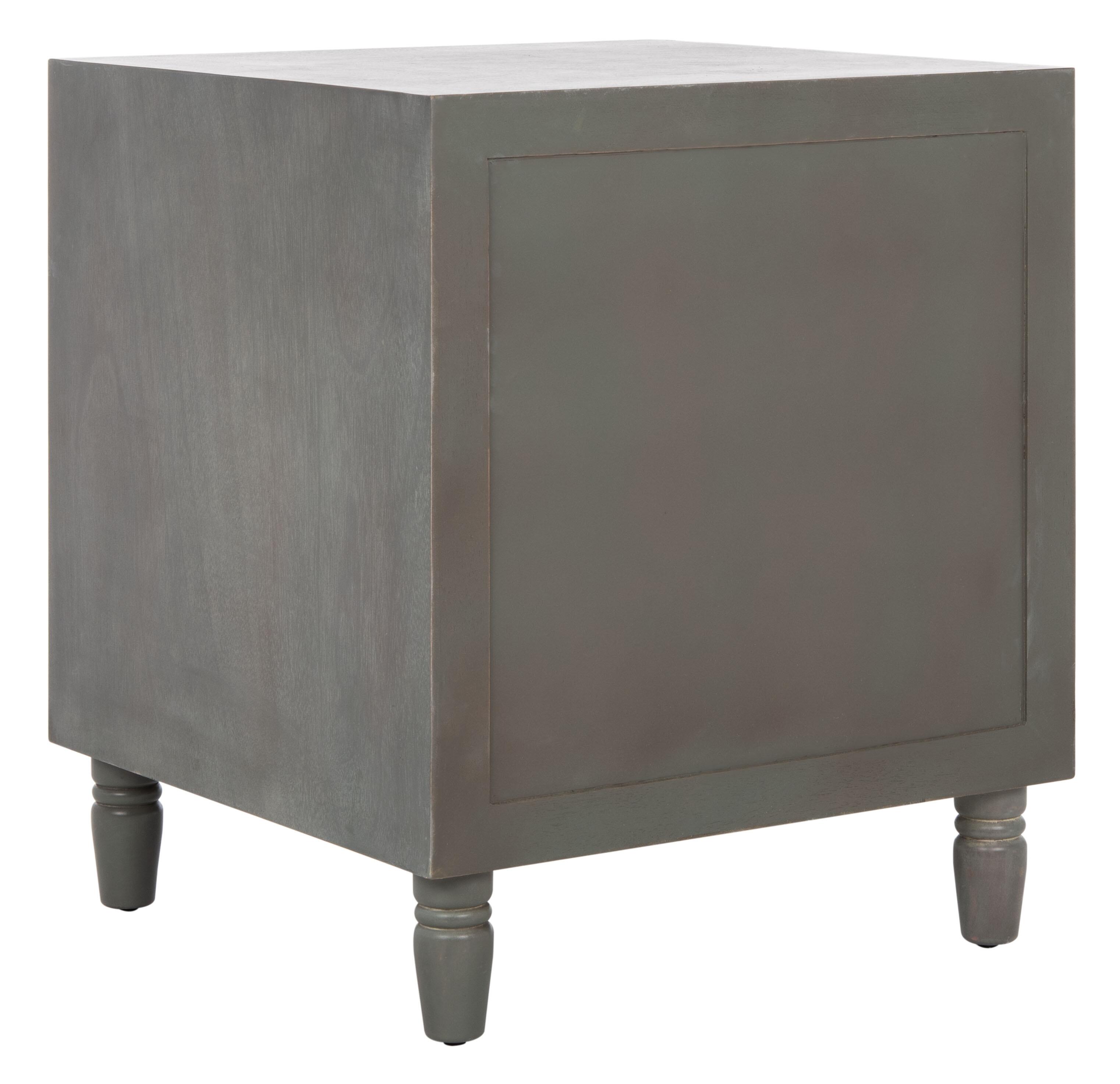 Safavieh Blaise Night Stand with Storage, French Gray, large