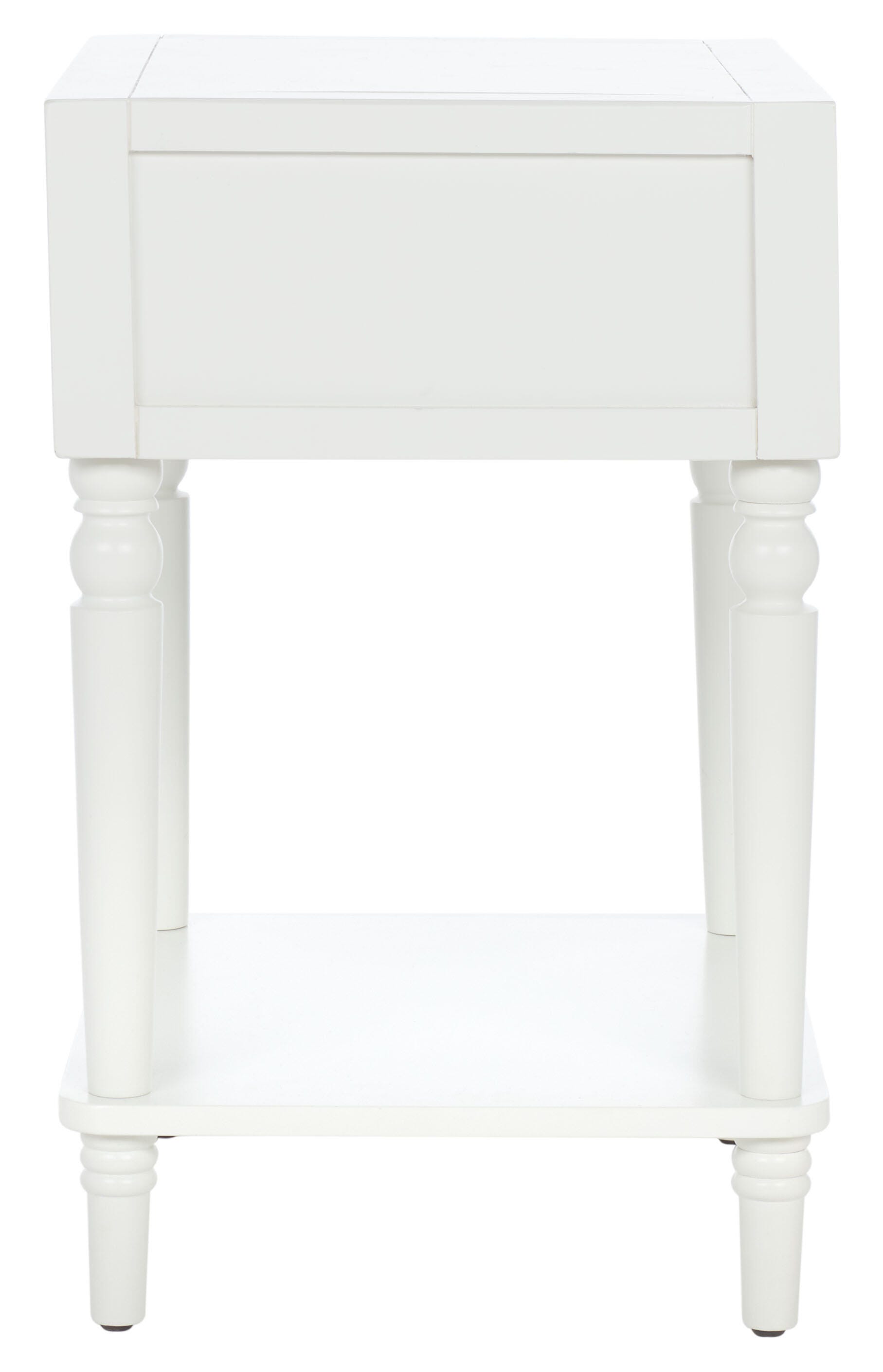 Safavieh Siobhan Night Stand with Storage, Shady White, large