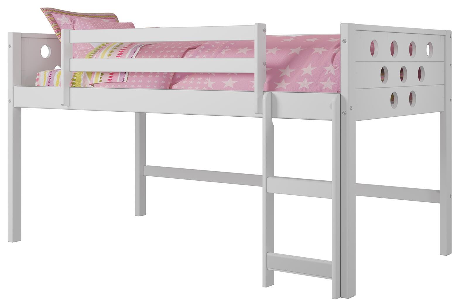 Kids Circles Twin Low Loft Bed Set, , large