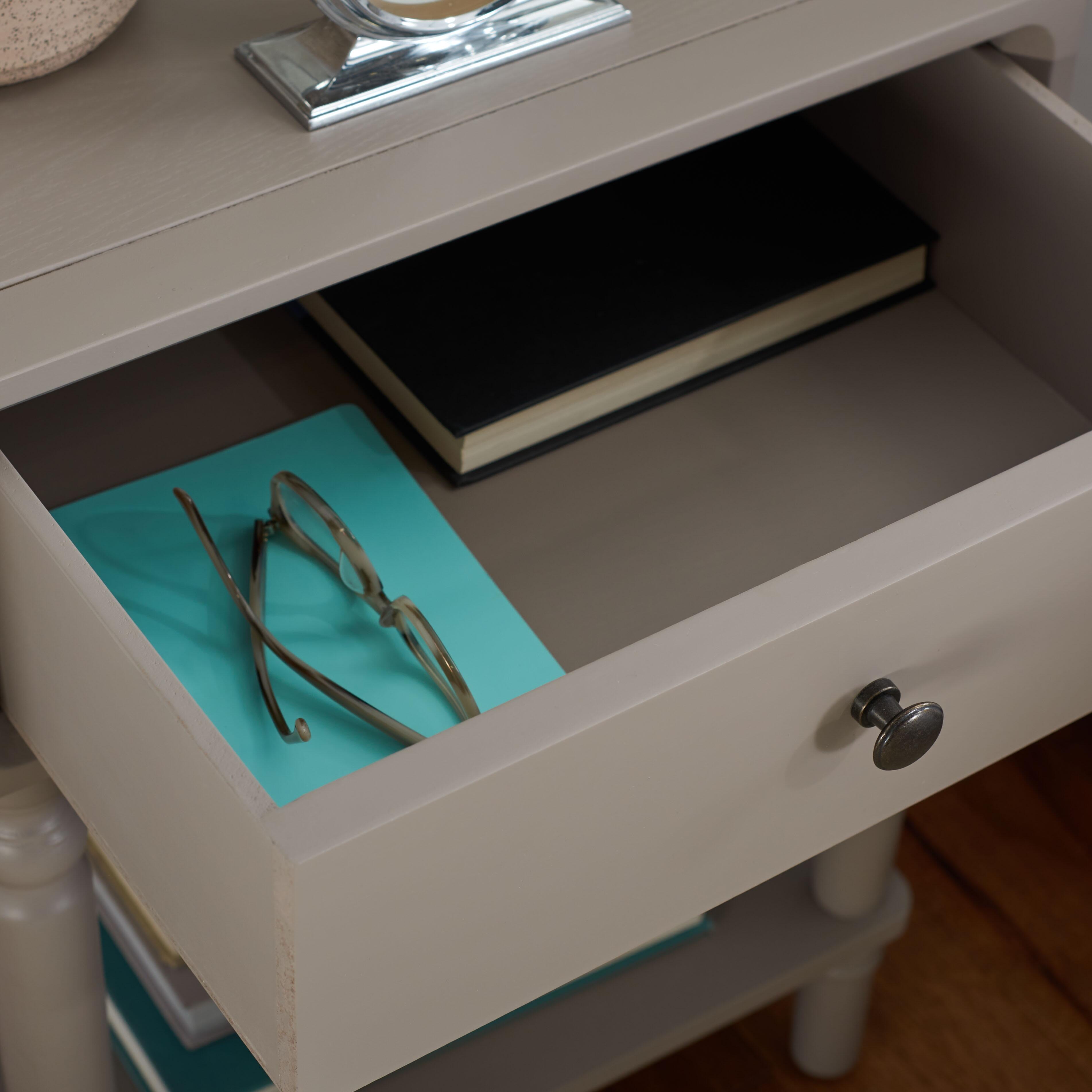 Safavieh Siobhan Night Stand with Storage, Quartz Gray, large
