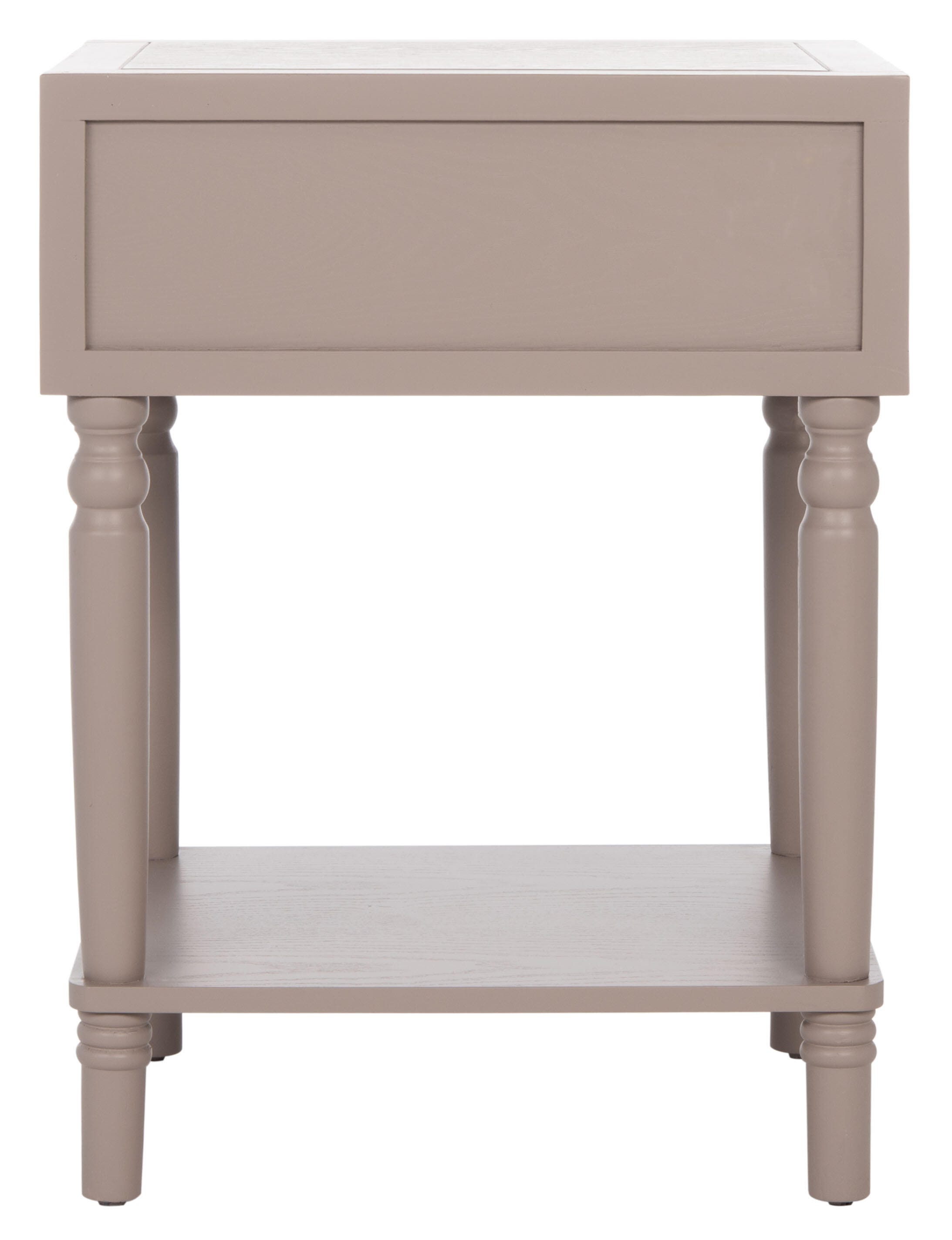 Safavieh Siobhan Night Stand with Storage, Quartz Gray, large