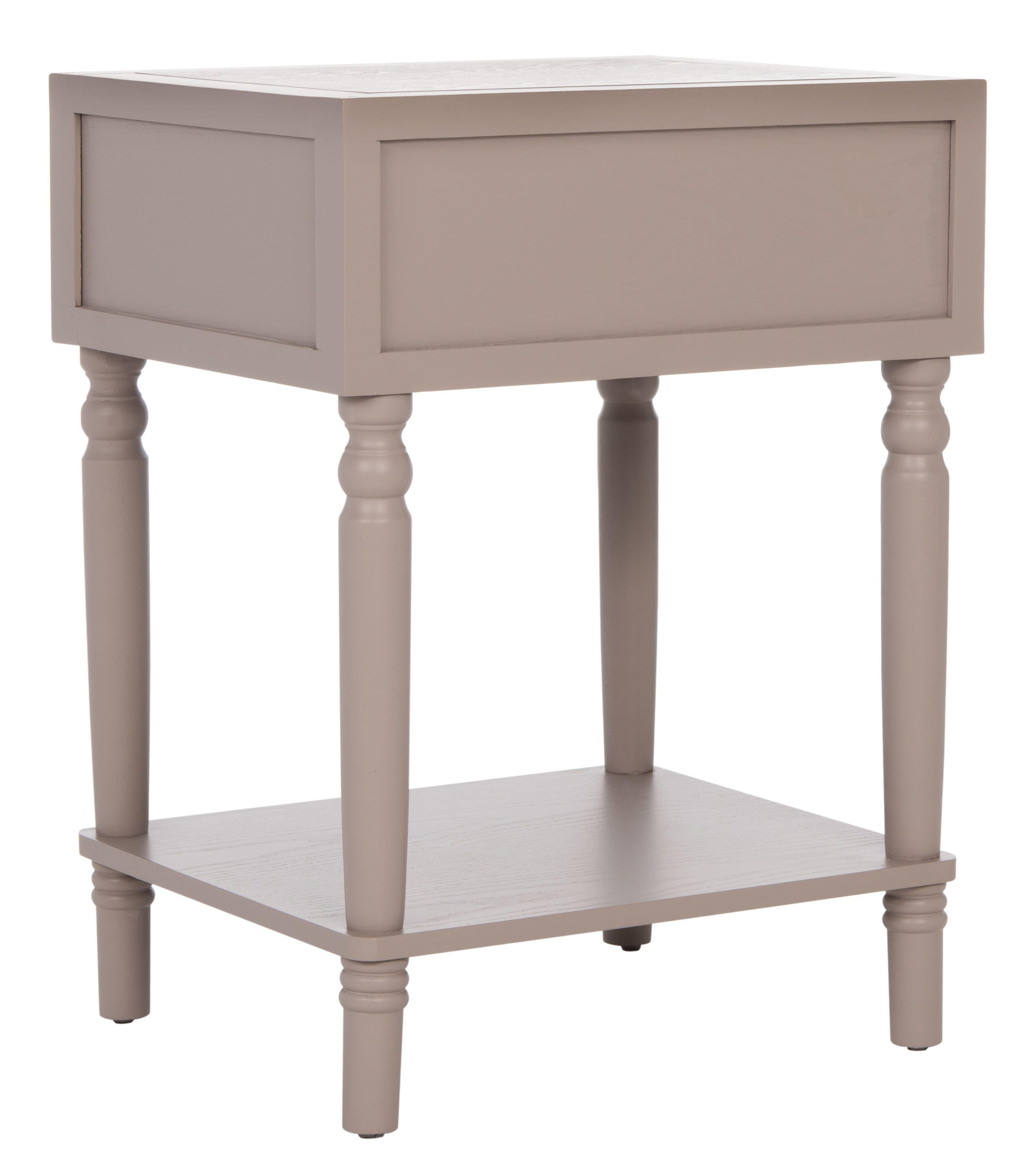 Safavieh Siobhan Night Stand with Storage, Quartz Gray, large