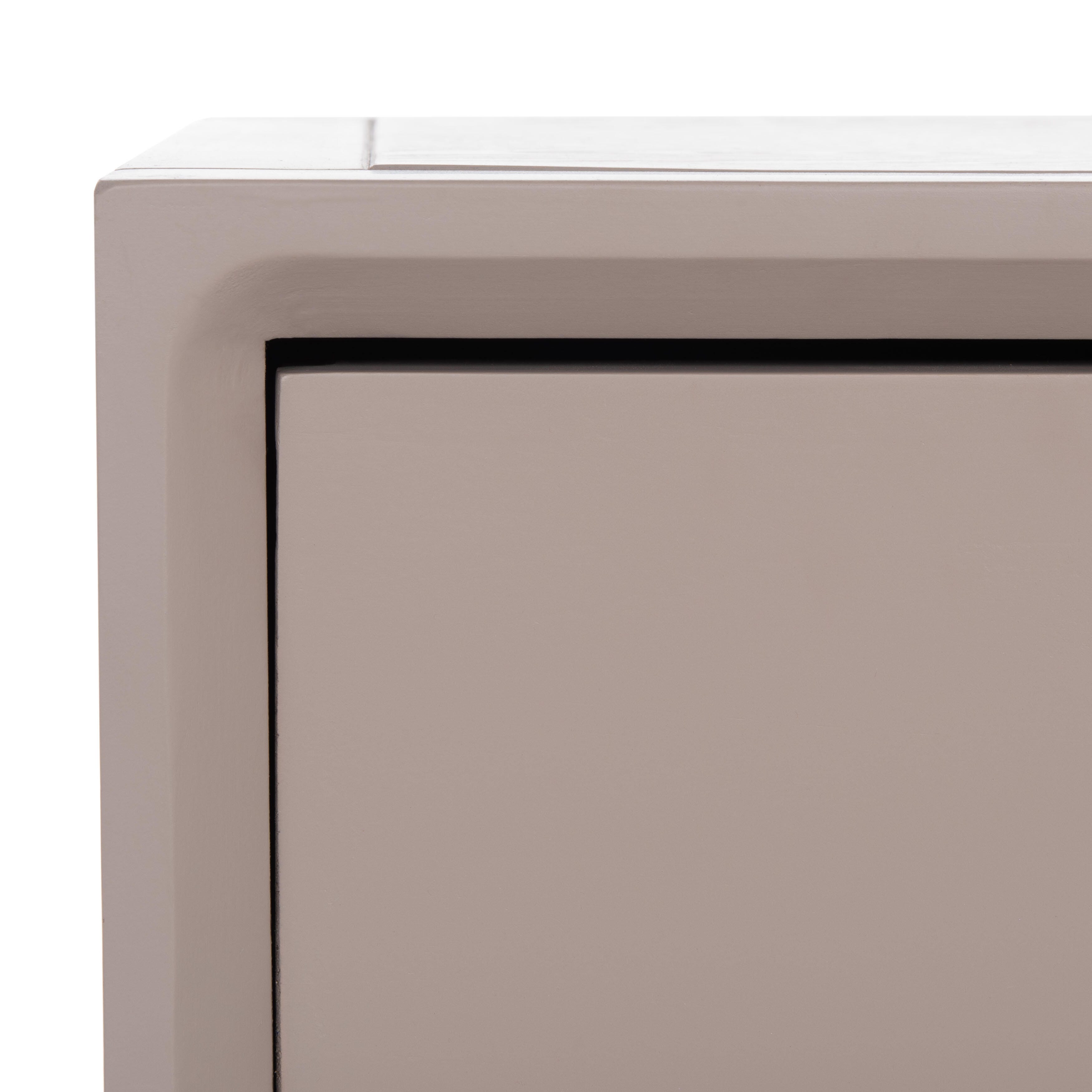 Safavieh Siobhan Night Stand with Storage, Quartz Gray, large