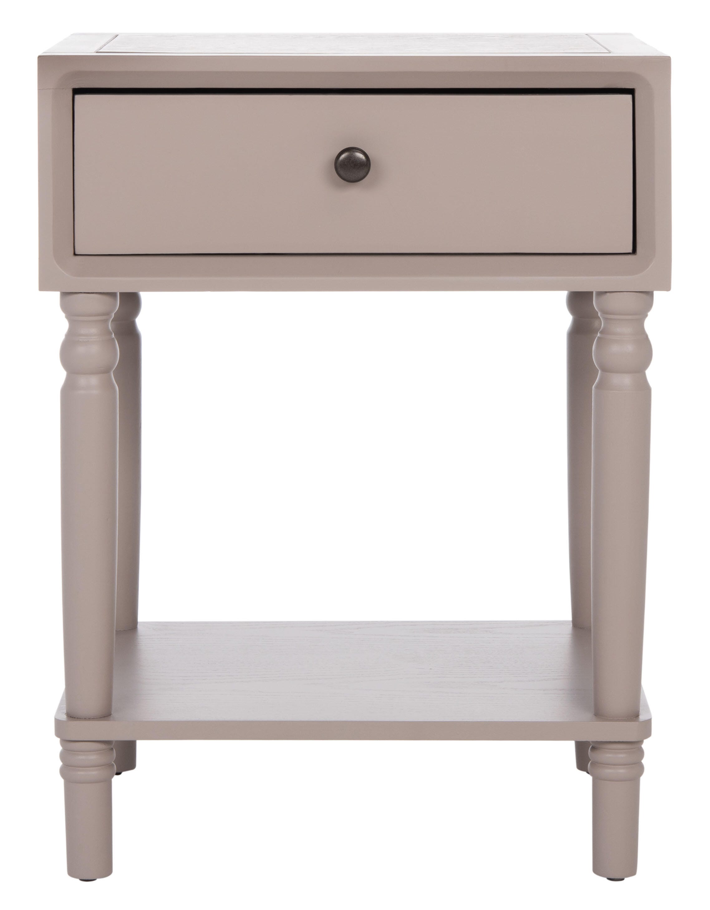 Safavieh Siobhan Night Stand with Storage, Quartz Gray, large