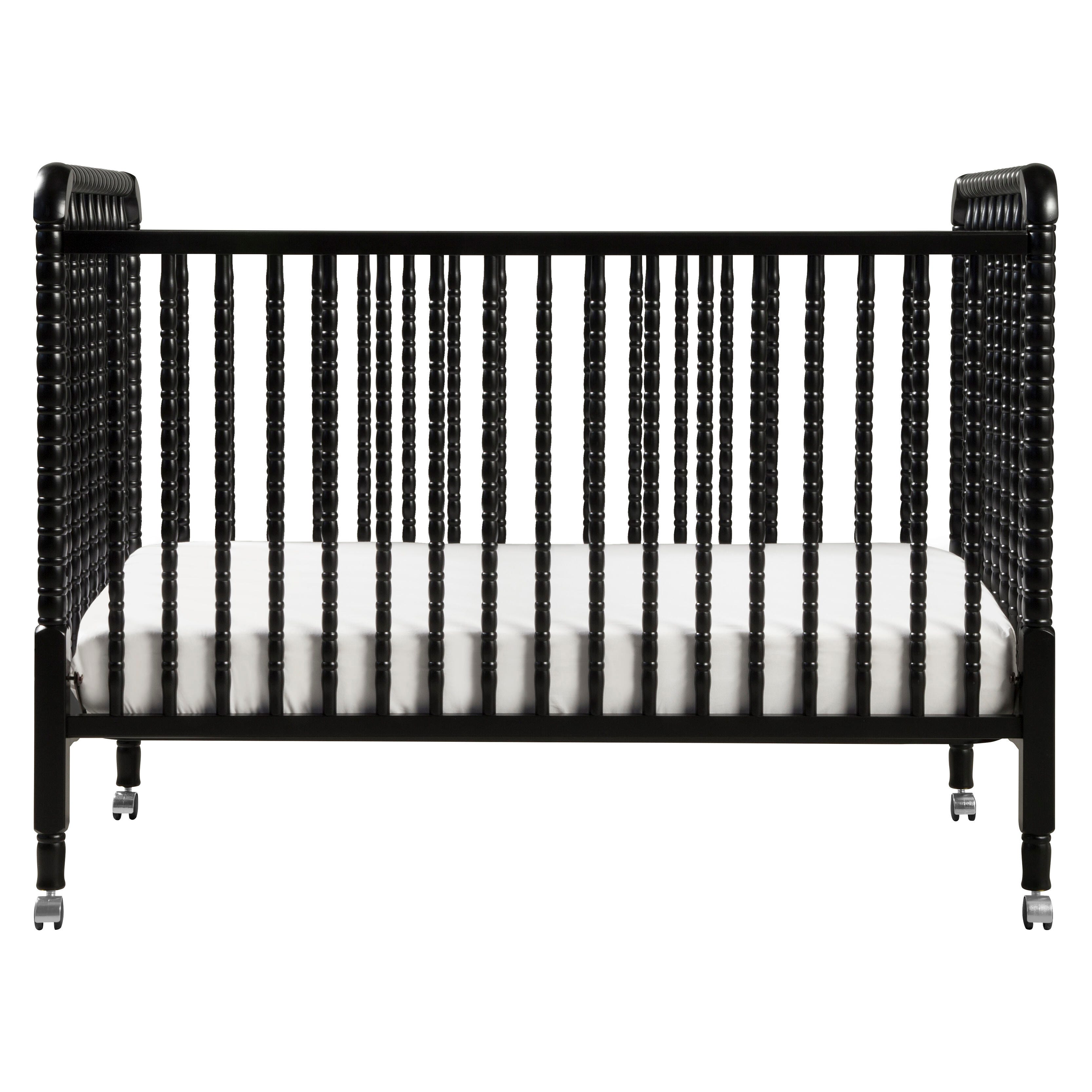 Davinci Jenny Lind Stationary Crib In Ebony, Black, large