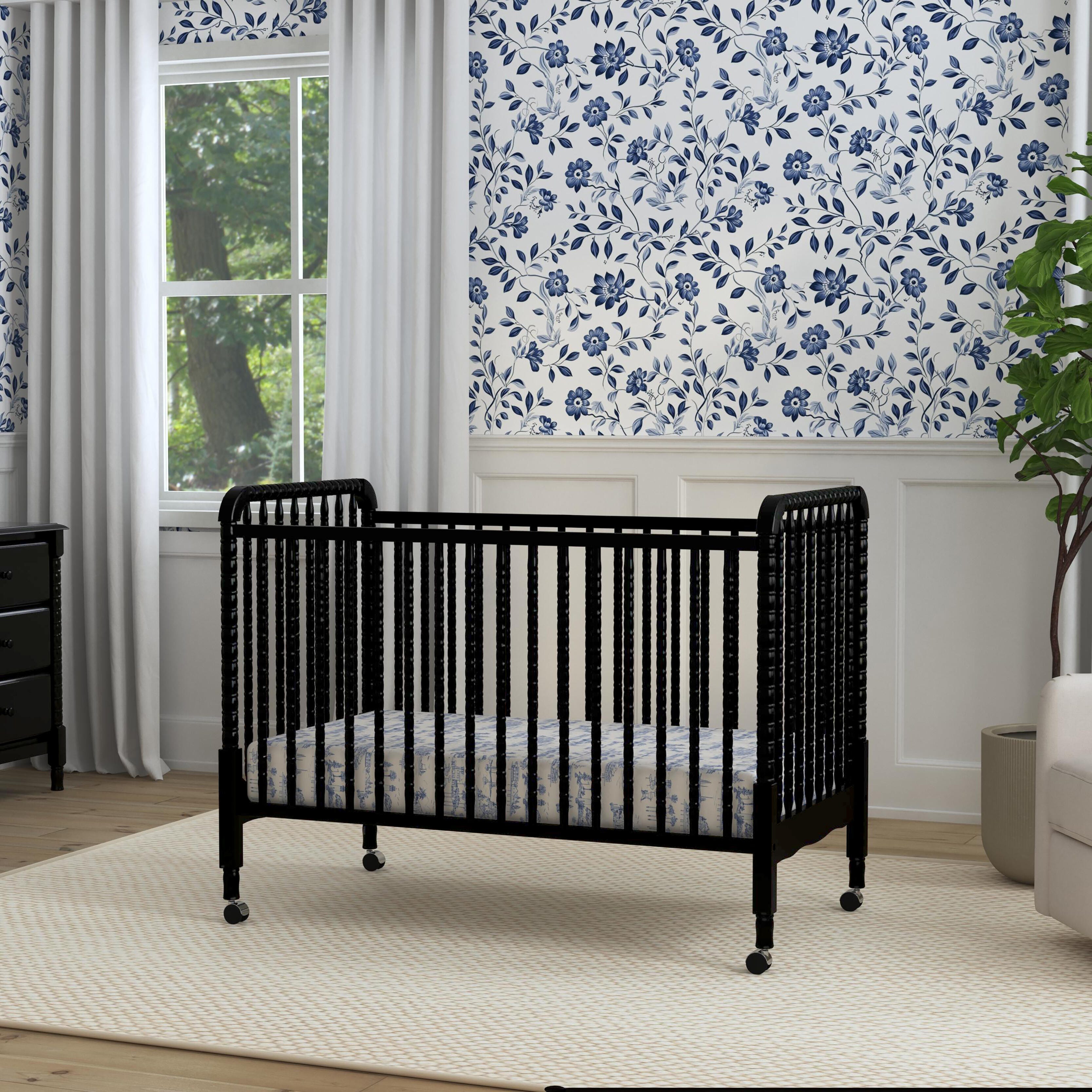 Davinci Jenny Lind Stationary Crib In Ebony, Black, large