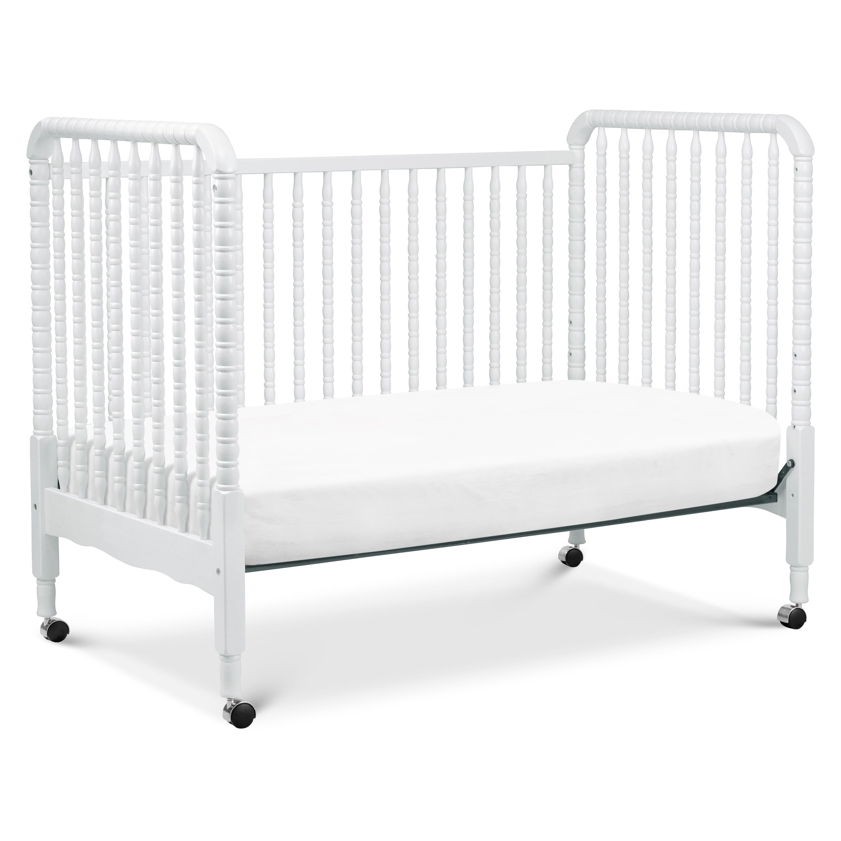Davinci Jenny Lind Stationary Crib In White, White, large