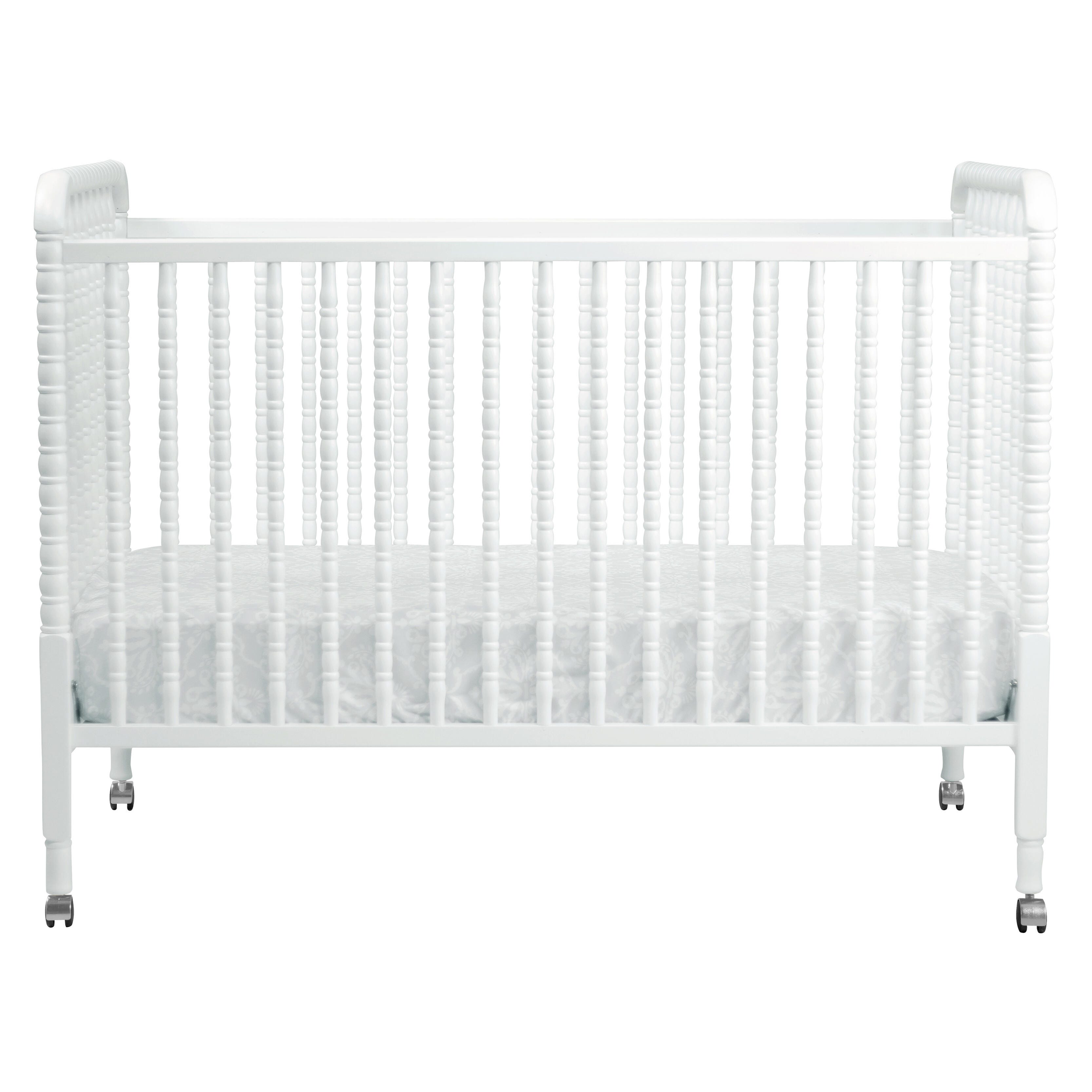 Davinci Jenny Lind Stationary Crib In White, White, large