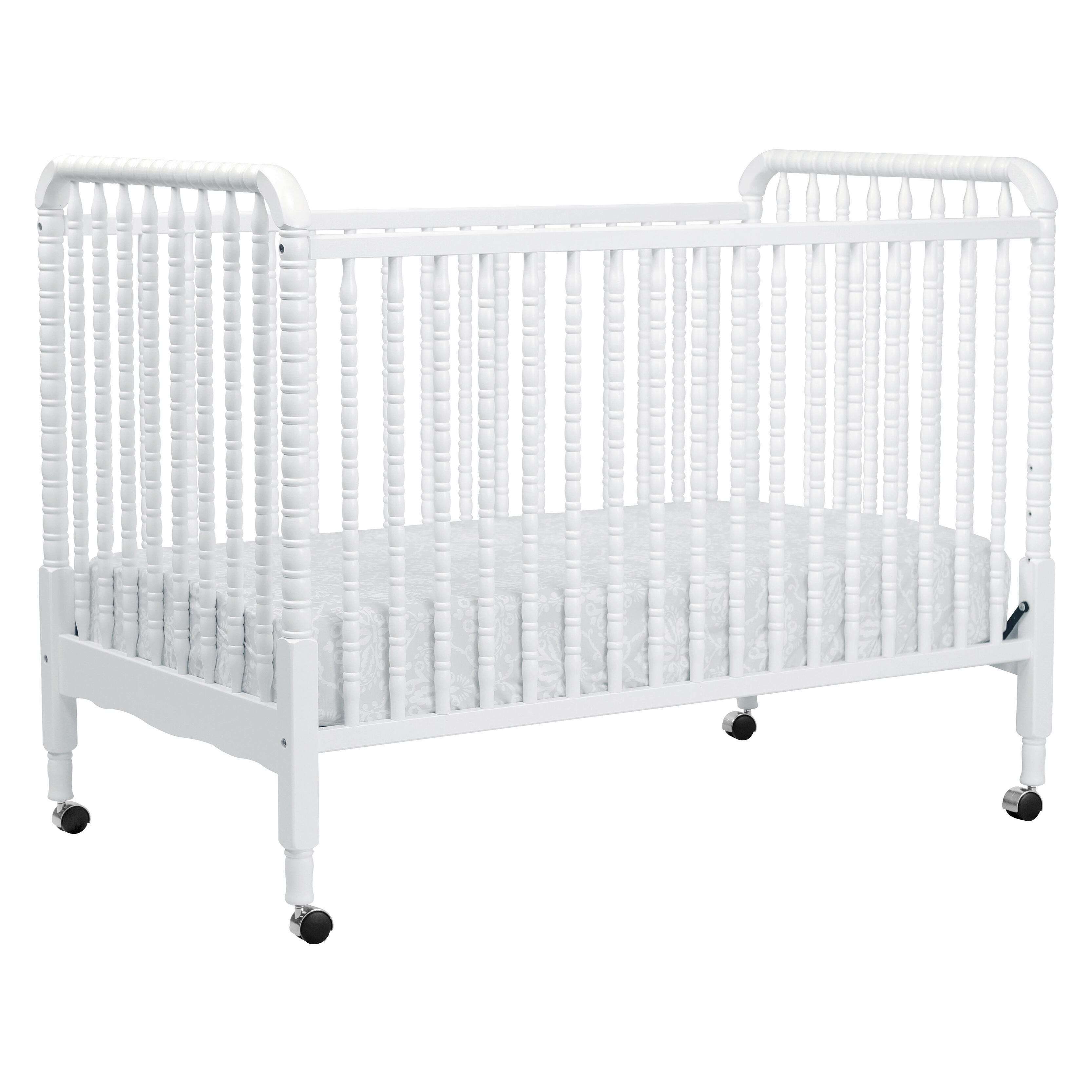 Davinci Jenny Lind Stationary Crib In White, White, large