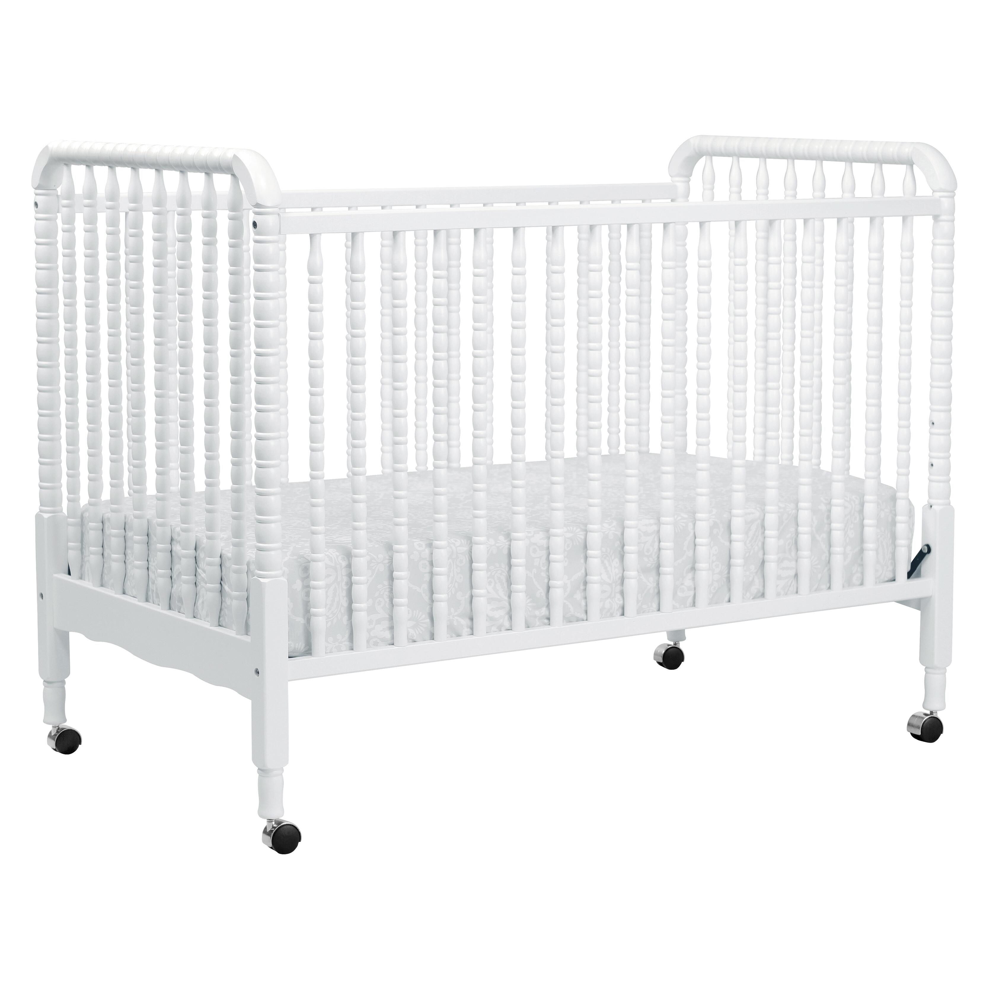 Davinci Jenny Lind Stationary Crib In White, White, large