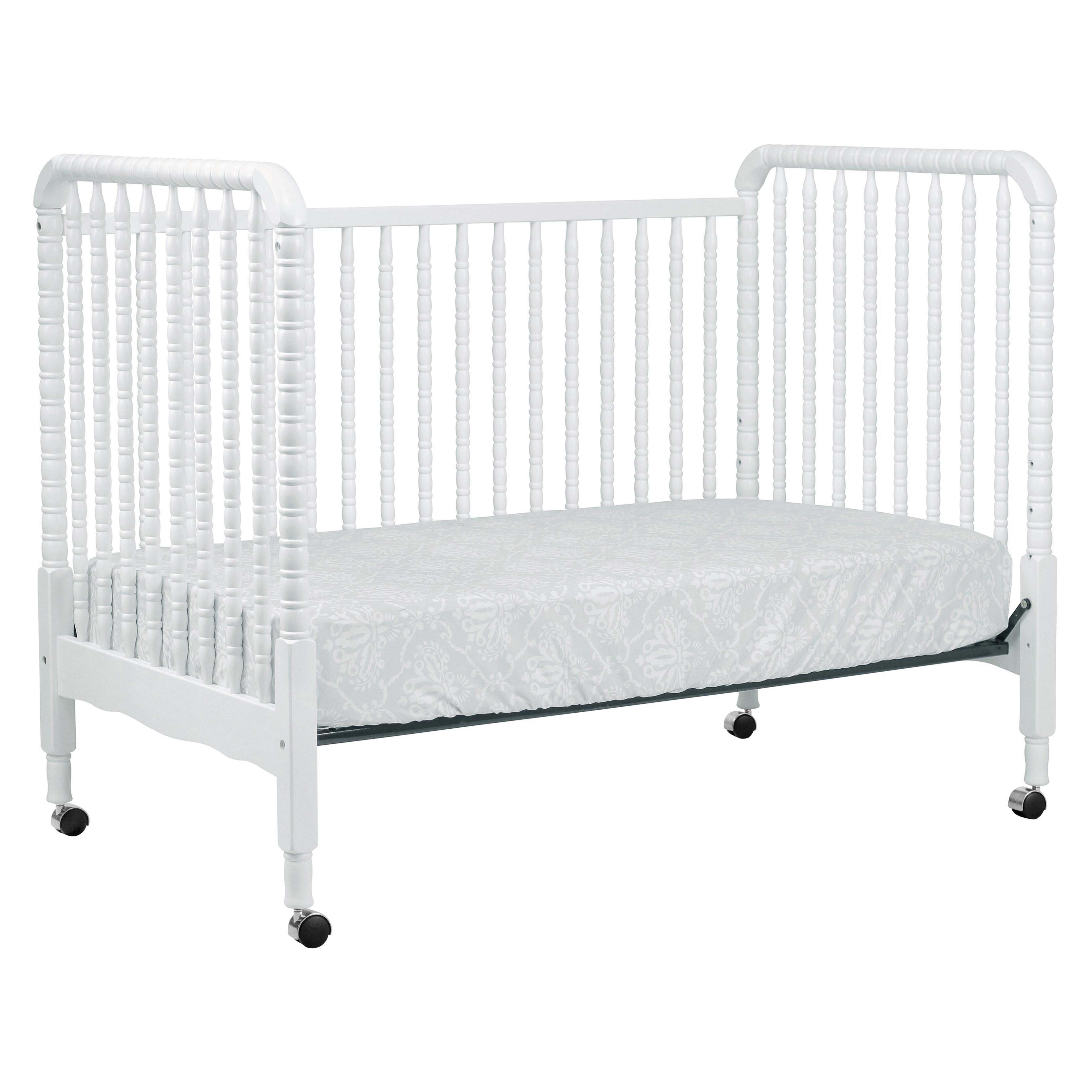 Davinci Jenny Lind Stationary Crib In White, White, large