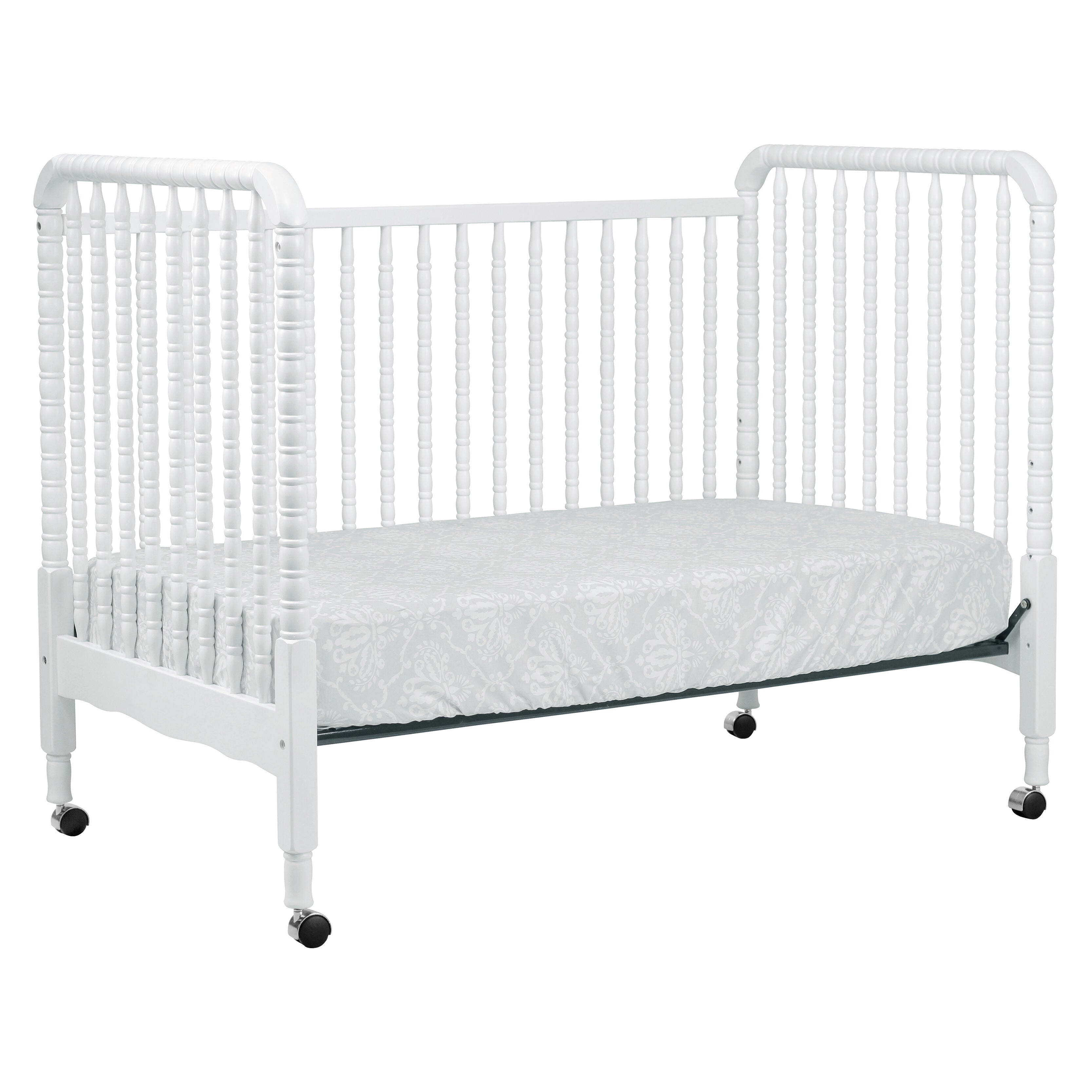 Davinci Jenny Lind Stationary Crib In White, White, large