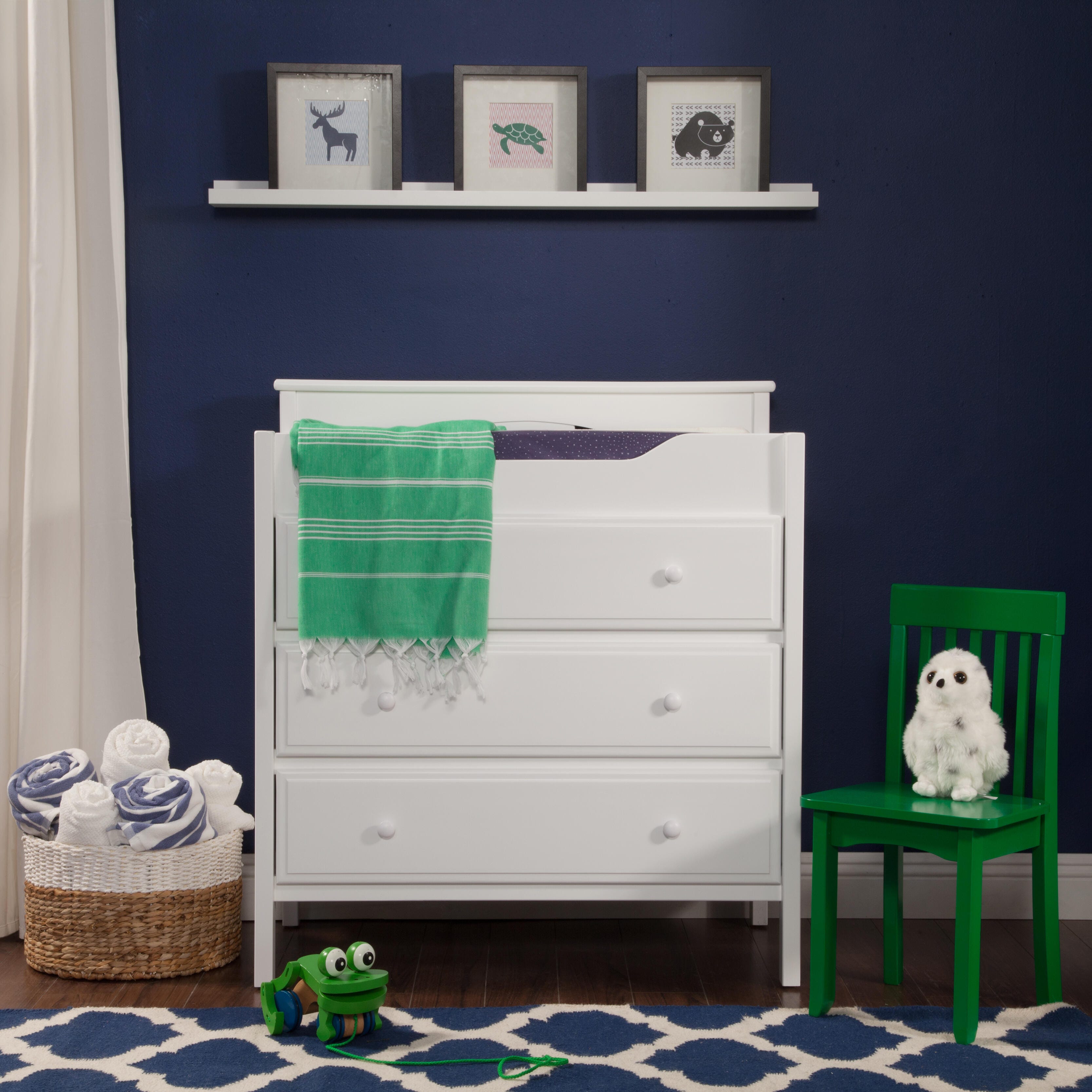 Davinci Jayden 3-drawer Changer Dresser In White, , large