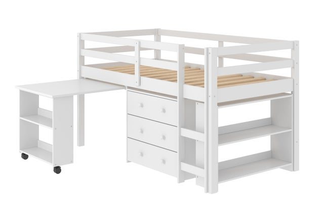 Donco Twin Low Loft Study Set