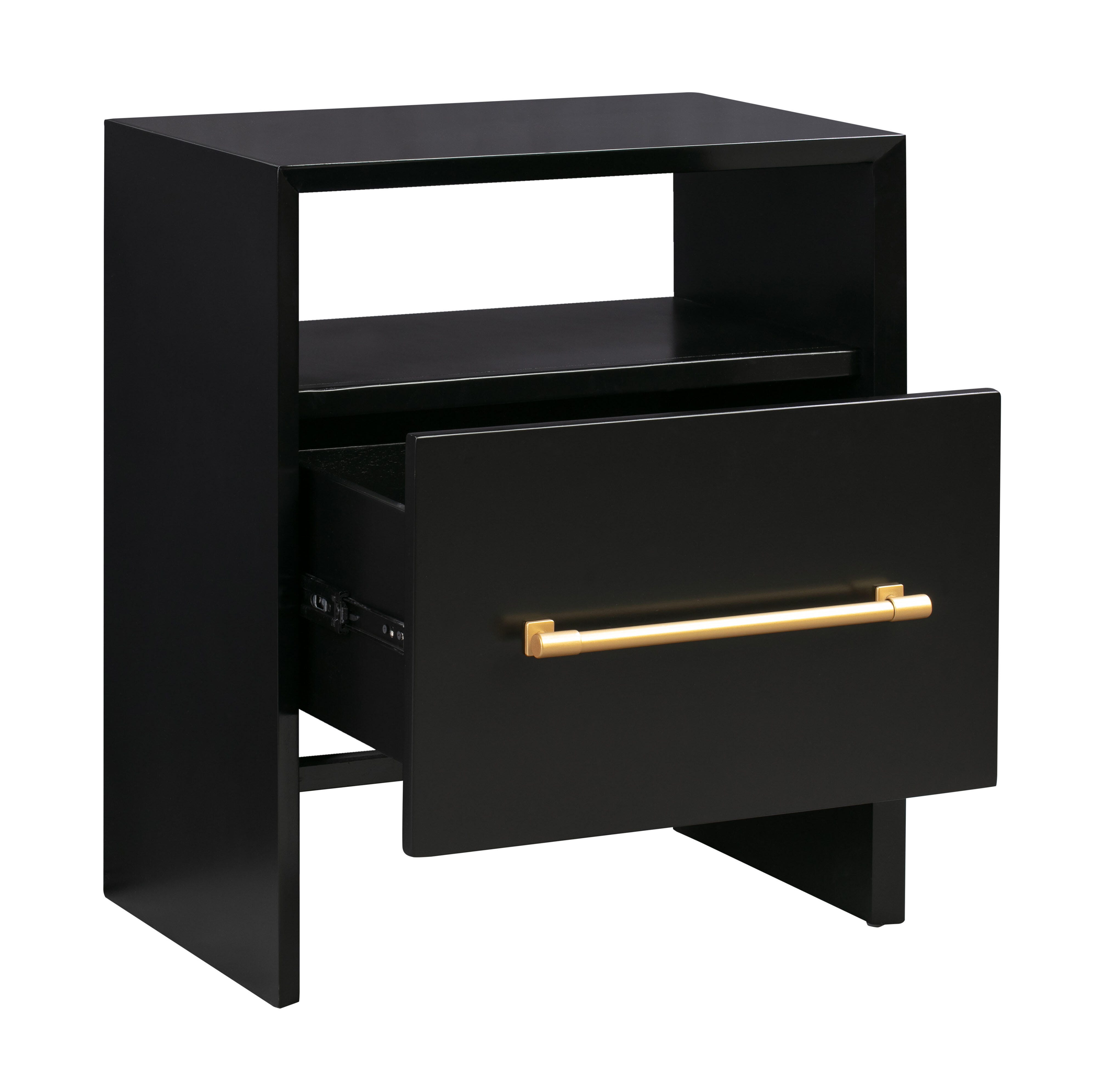 TOV Furniture Libre Black Nightstand, Black, large