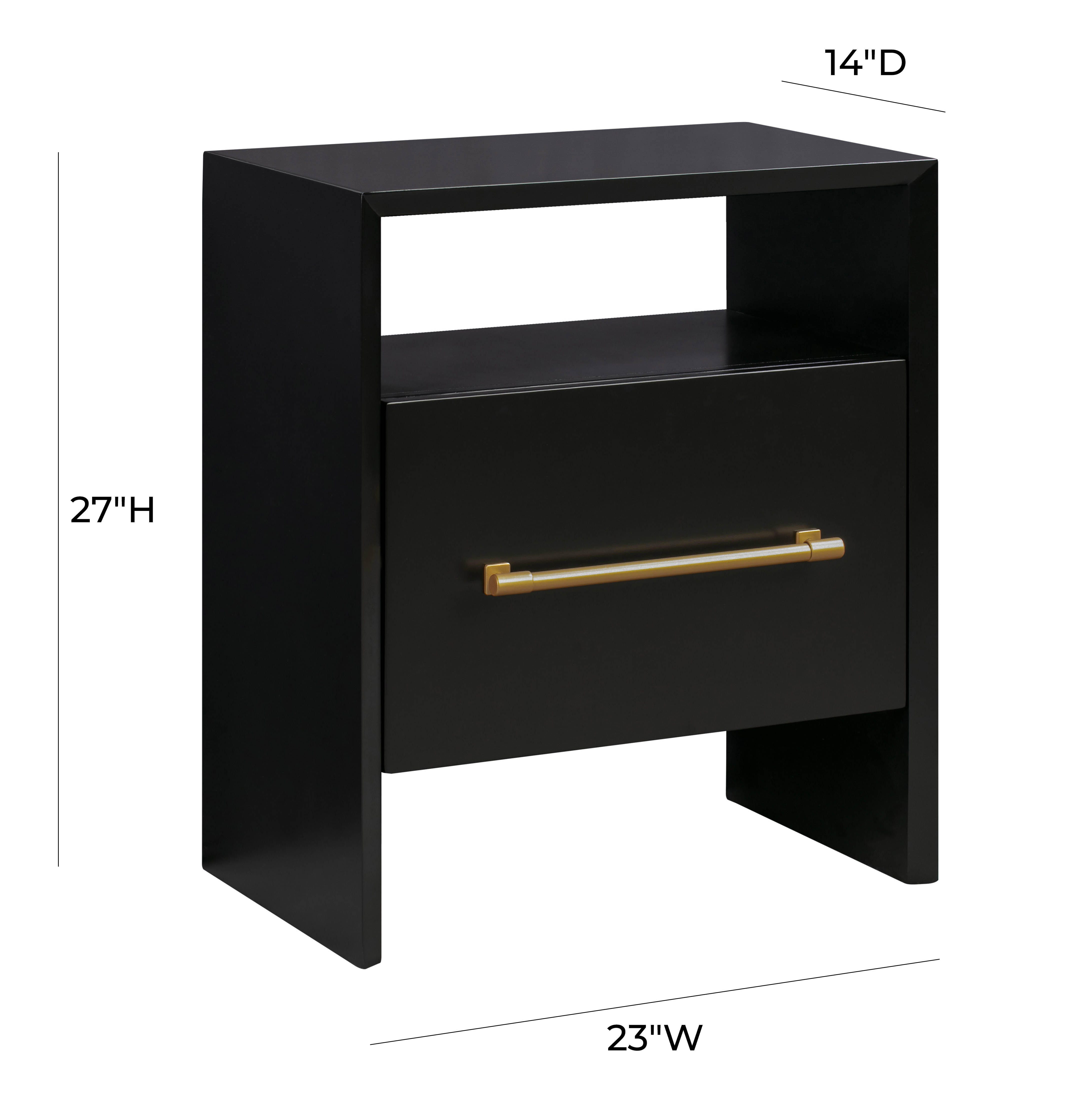 TOV Furniture Libre Black Nightstand, Black, large