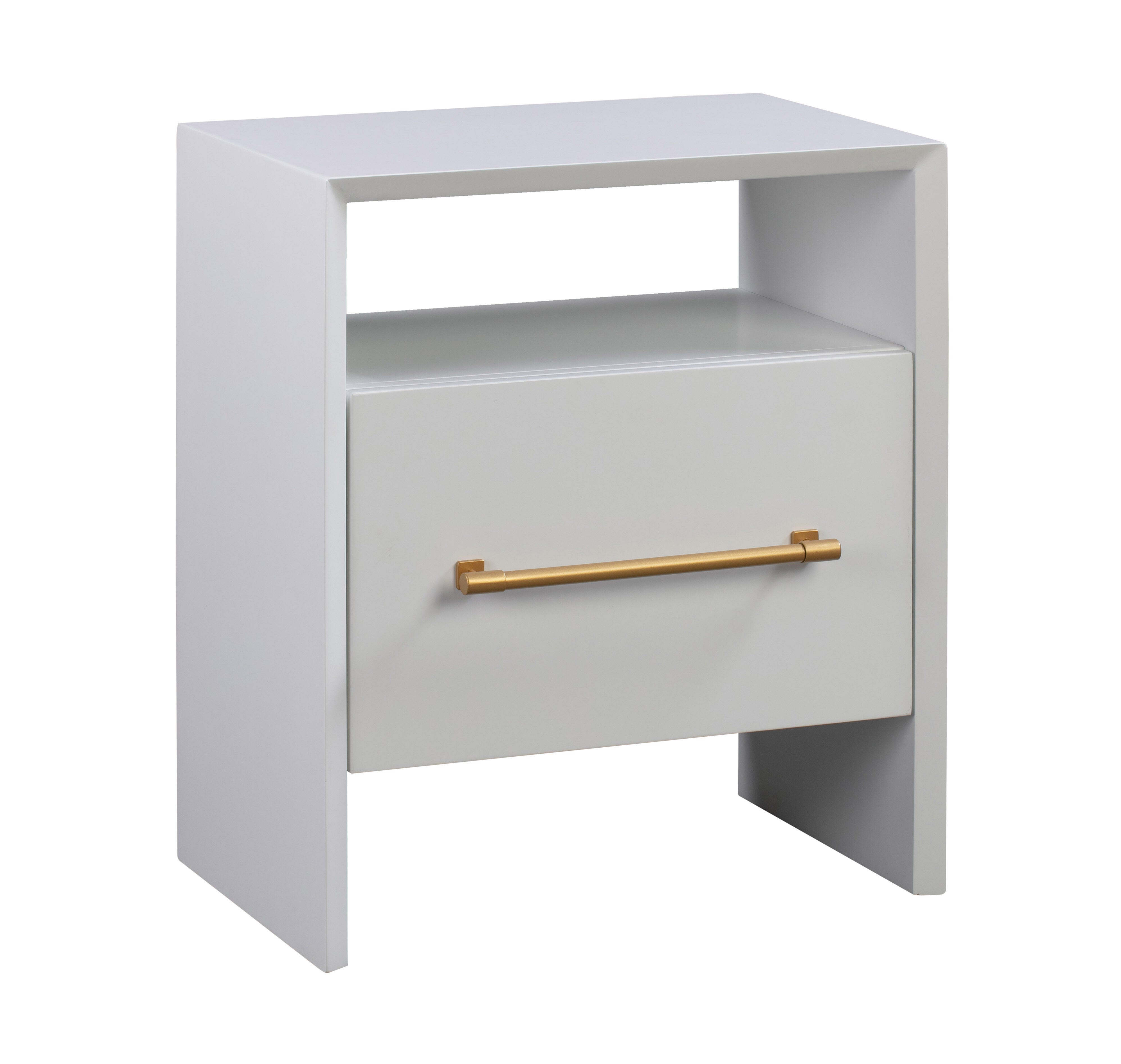 TOV Furniture Libre White Nightstand, White, large