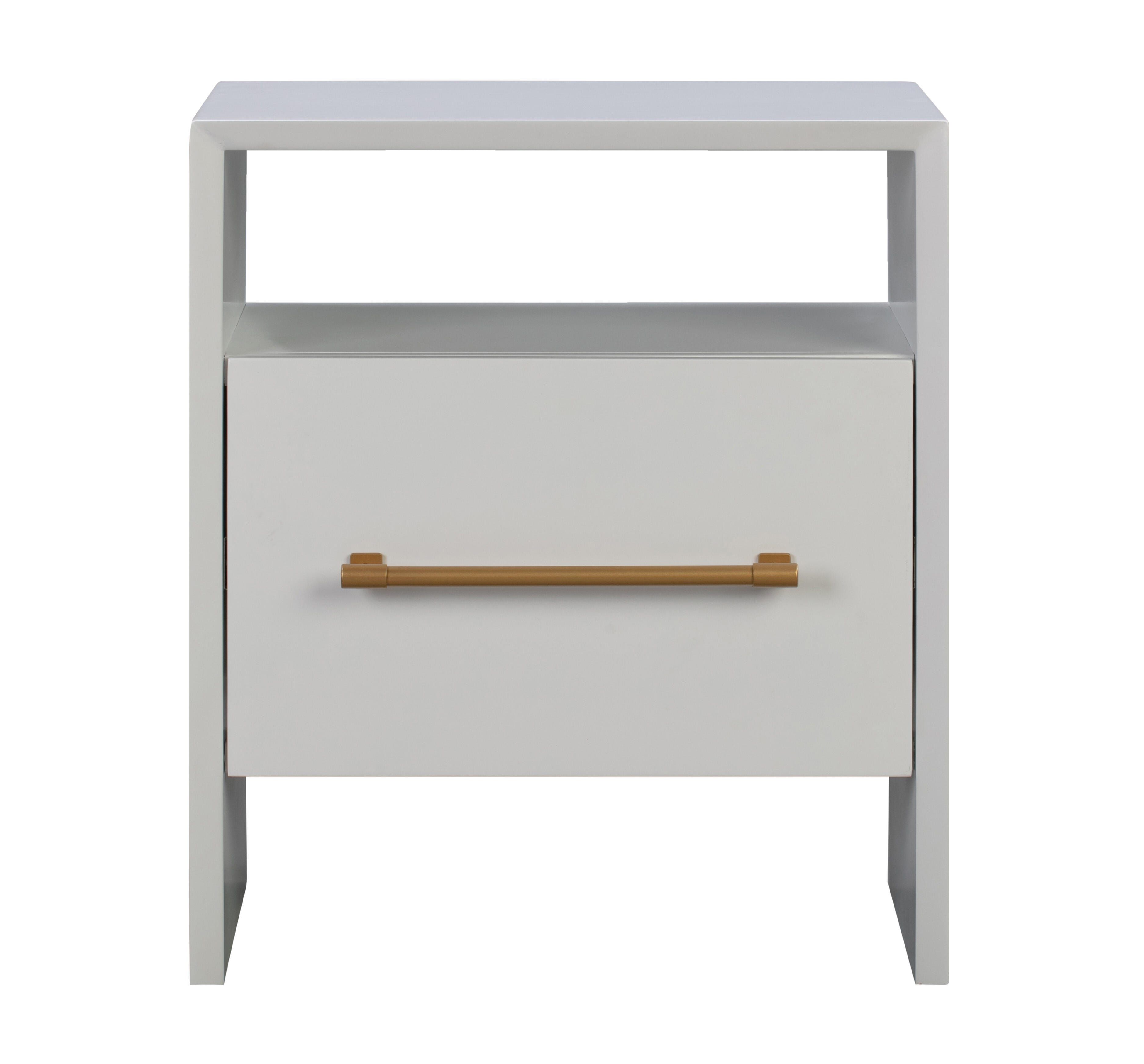 TOV Furniture Libre White Nightstand, White, large