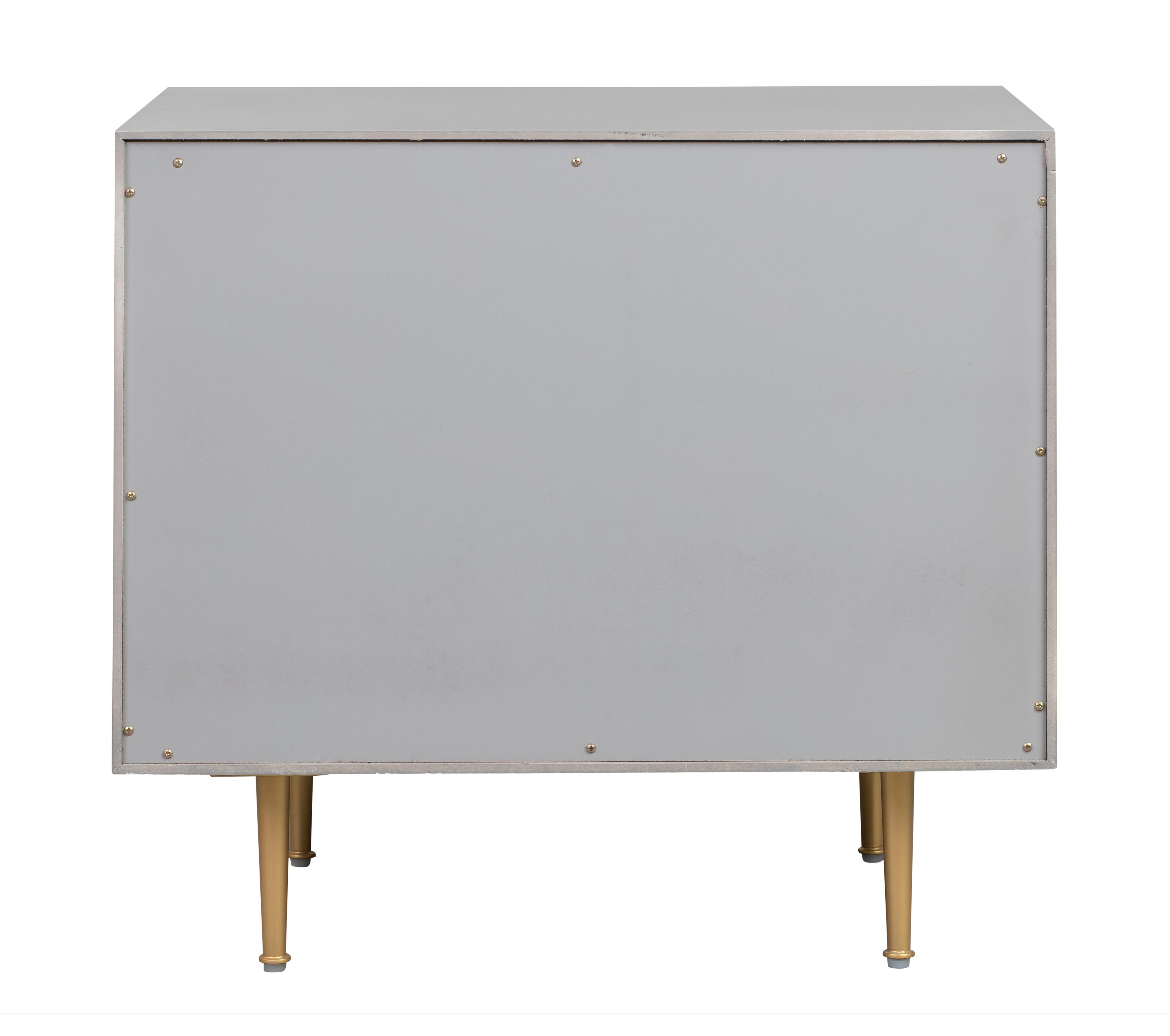 TOV Furniture Trident Grey Nightstand, Gray, large