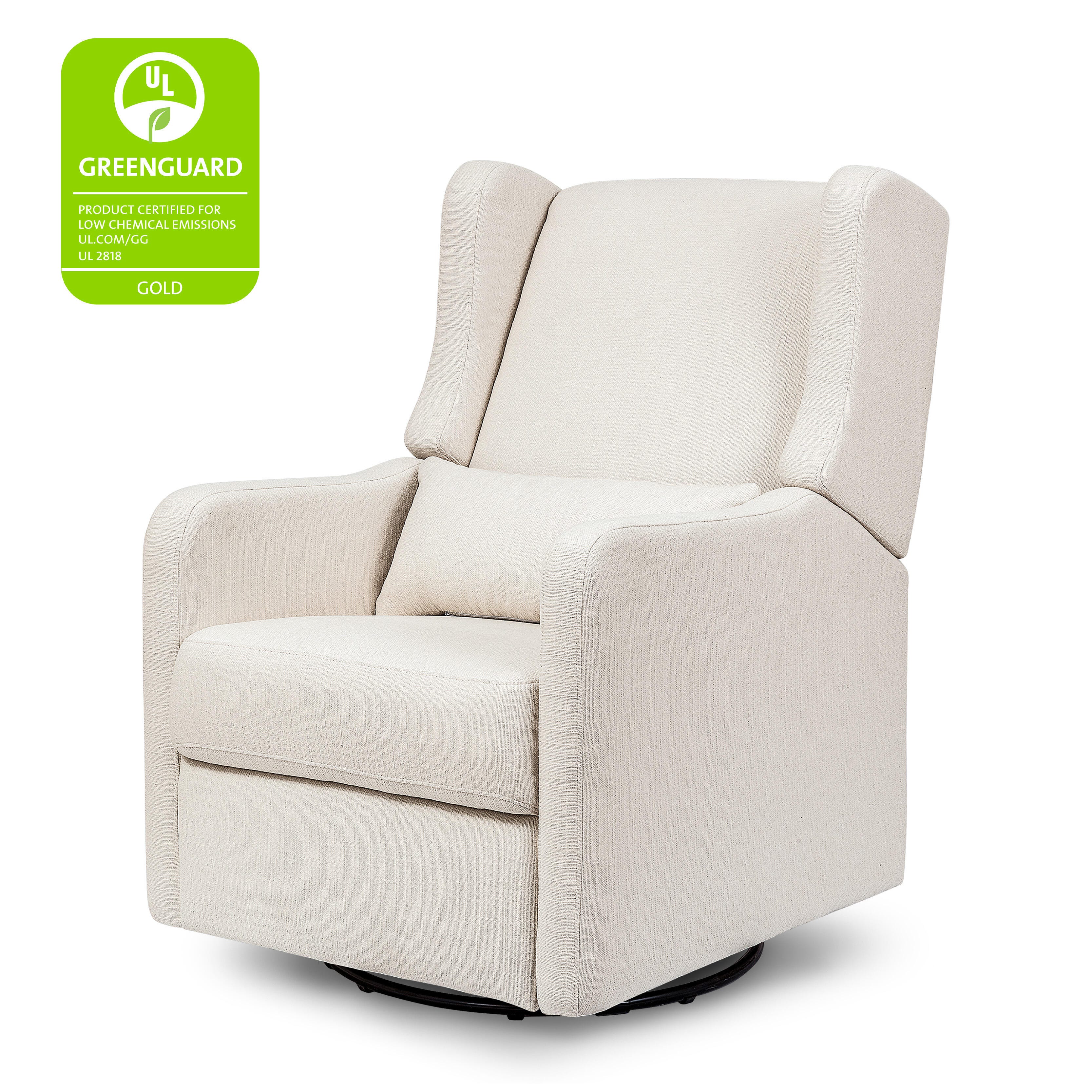 Carter's by Davinci Arlo Recliner and Swivel Glider, White, large