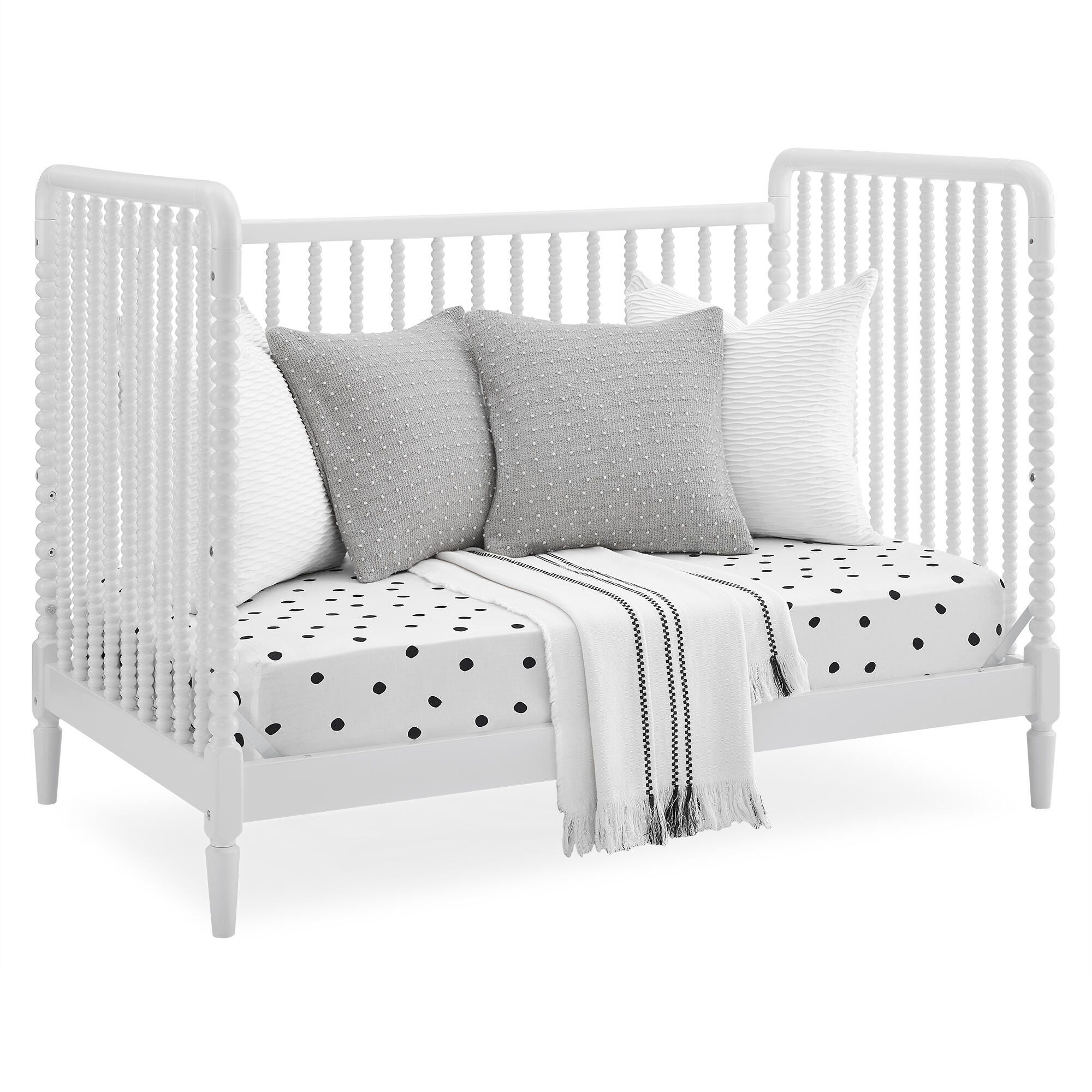 Delta Children Saint 4-in-1 Convertible Crib, Bianca White, large