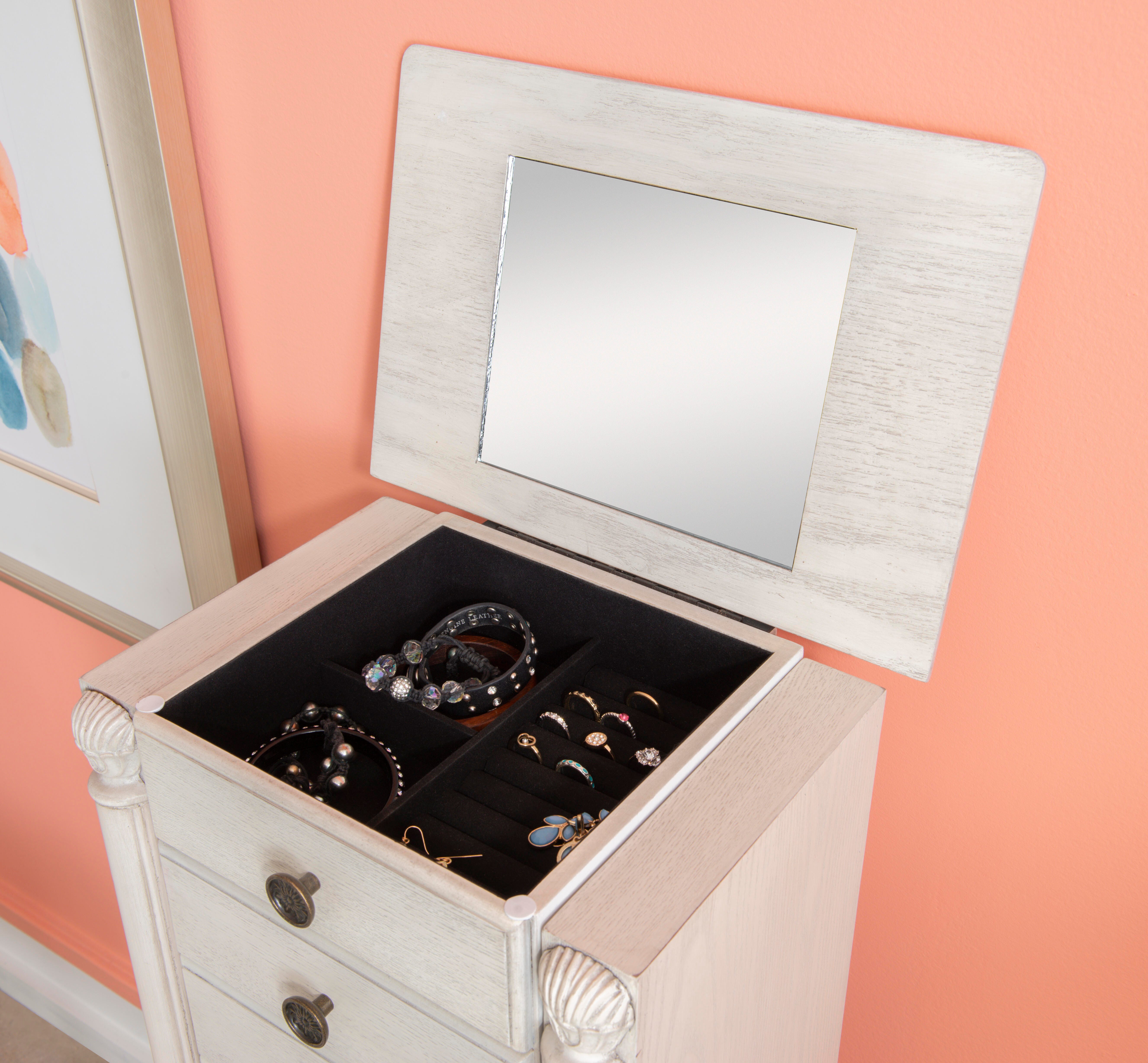 Linon Wrena Jewelry Armoire, , large
