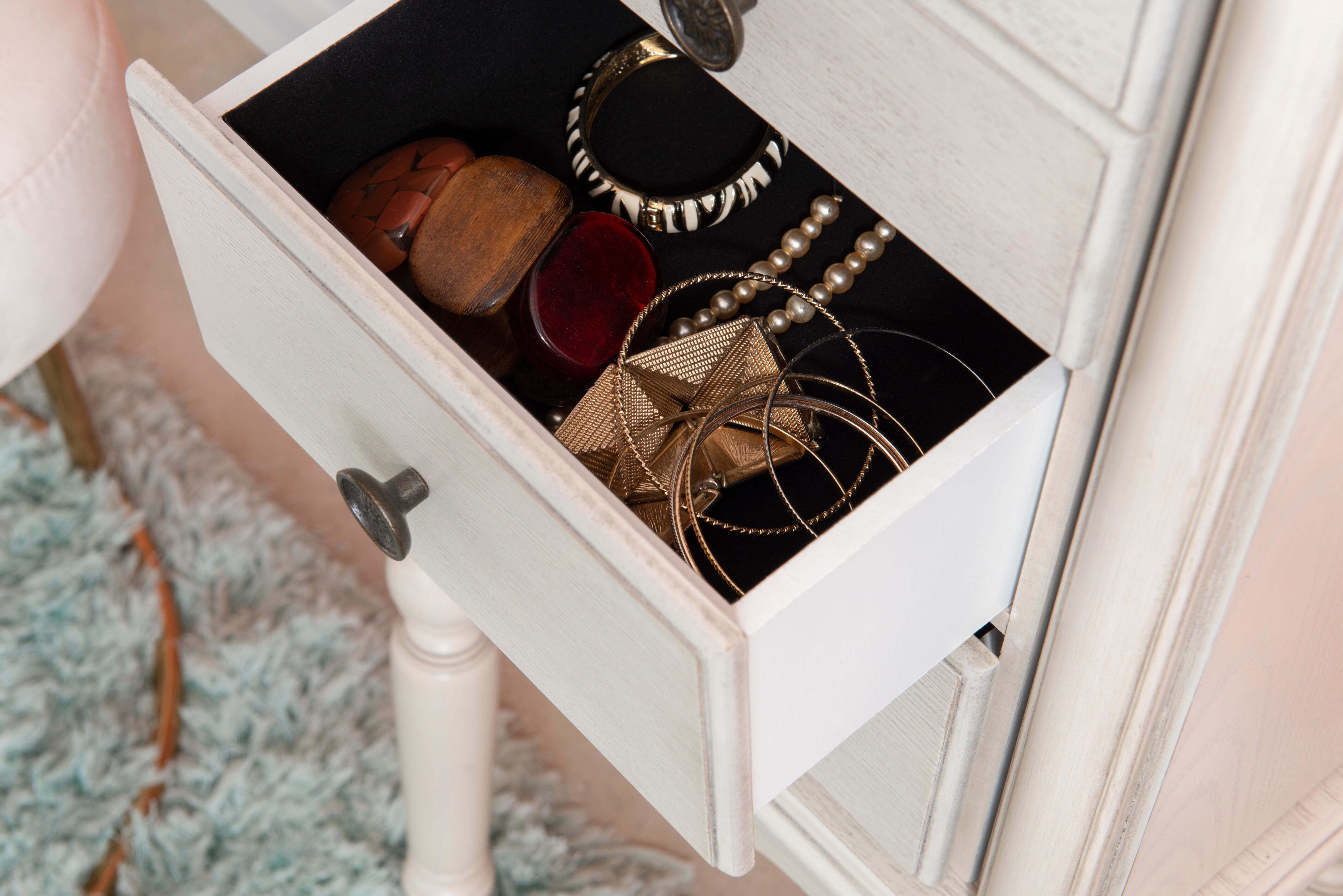 Linon Wrena Jewelry Armoire, , large
