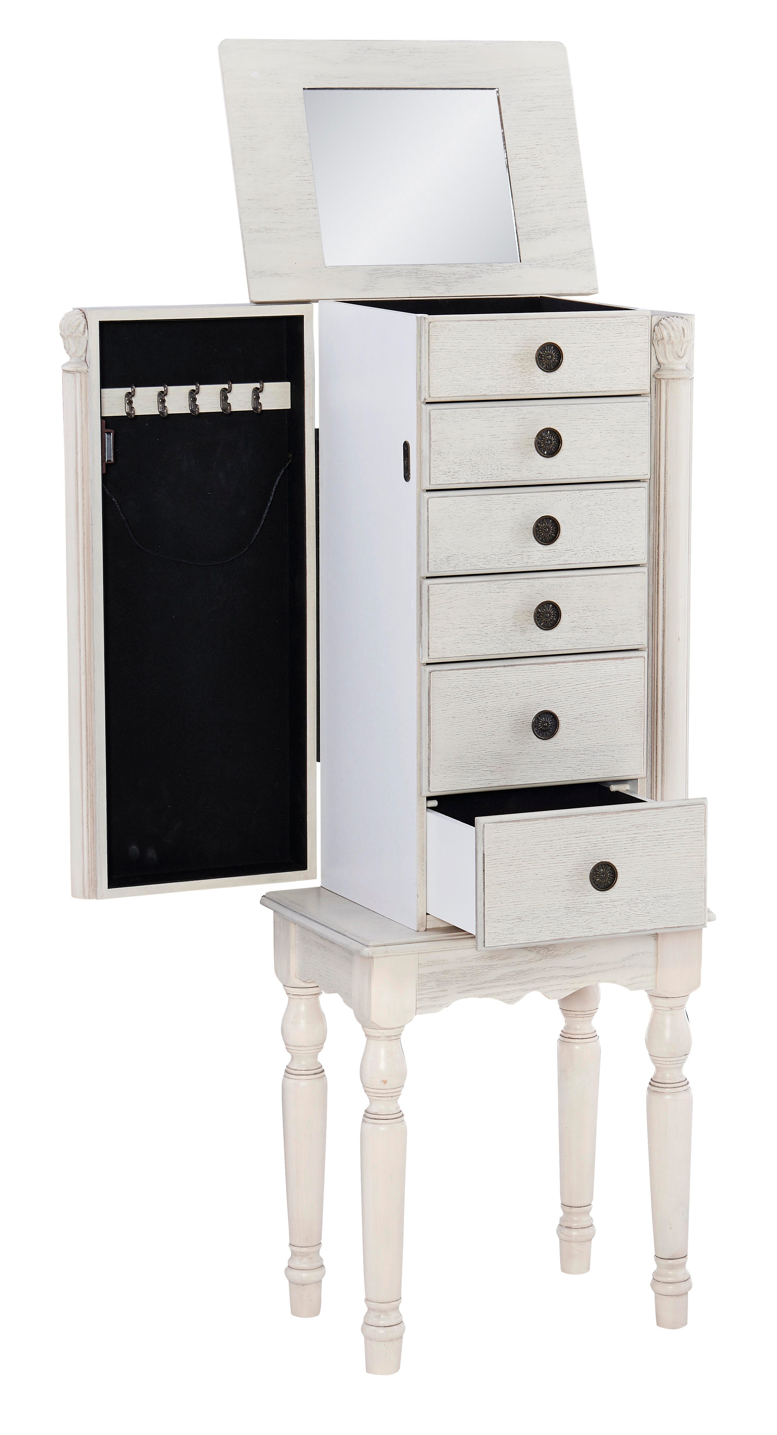 Linon Wrena Jewelry Armoire, , large