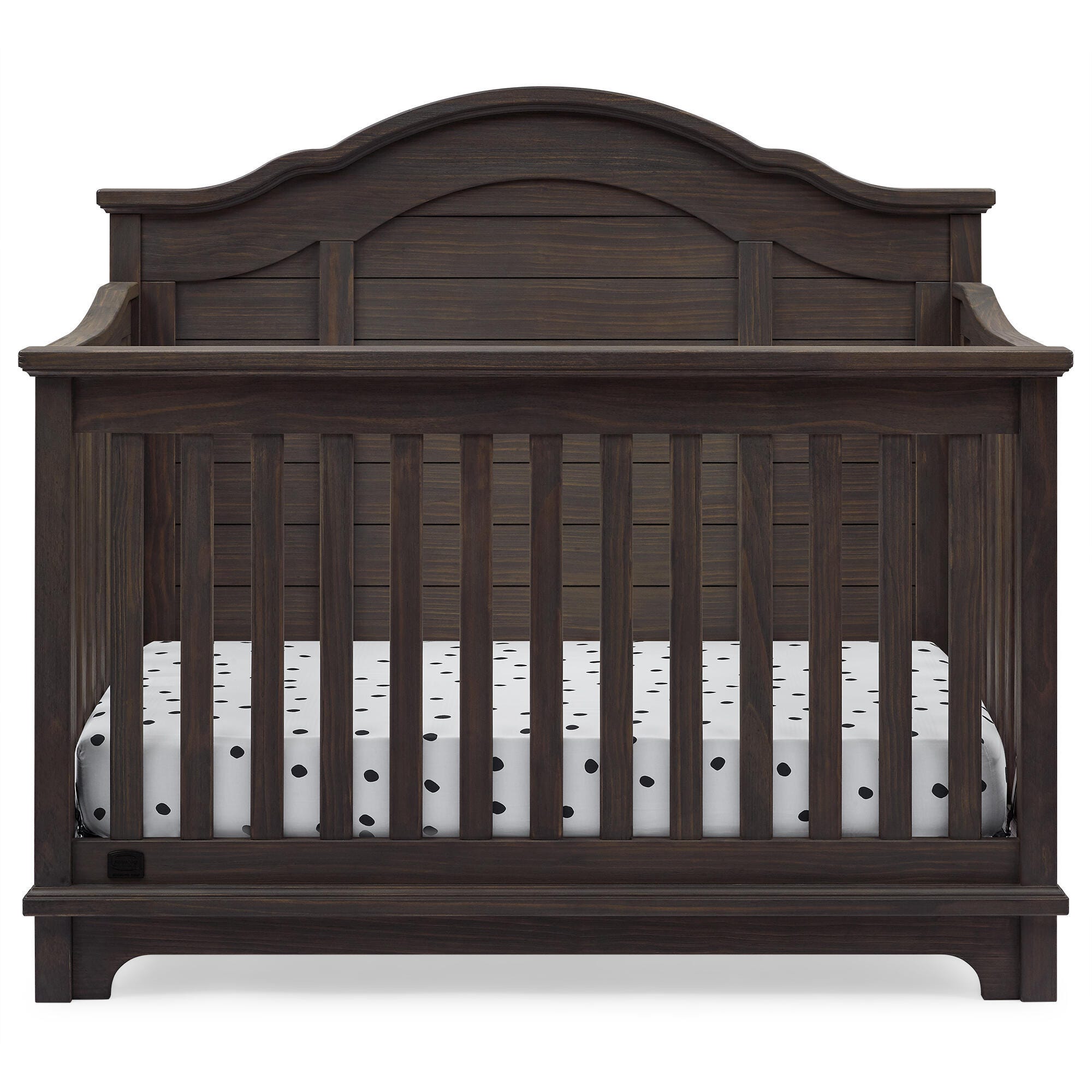 Delta Children Kids Asher 6-in-1 Convertible Crib With Toddler Rail, Rustic Gray, Rustic Gray, large