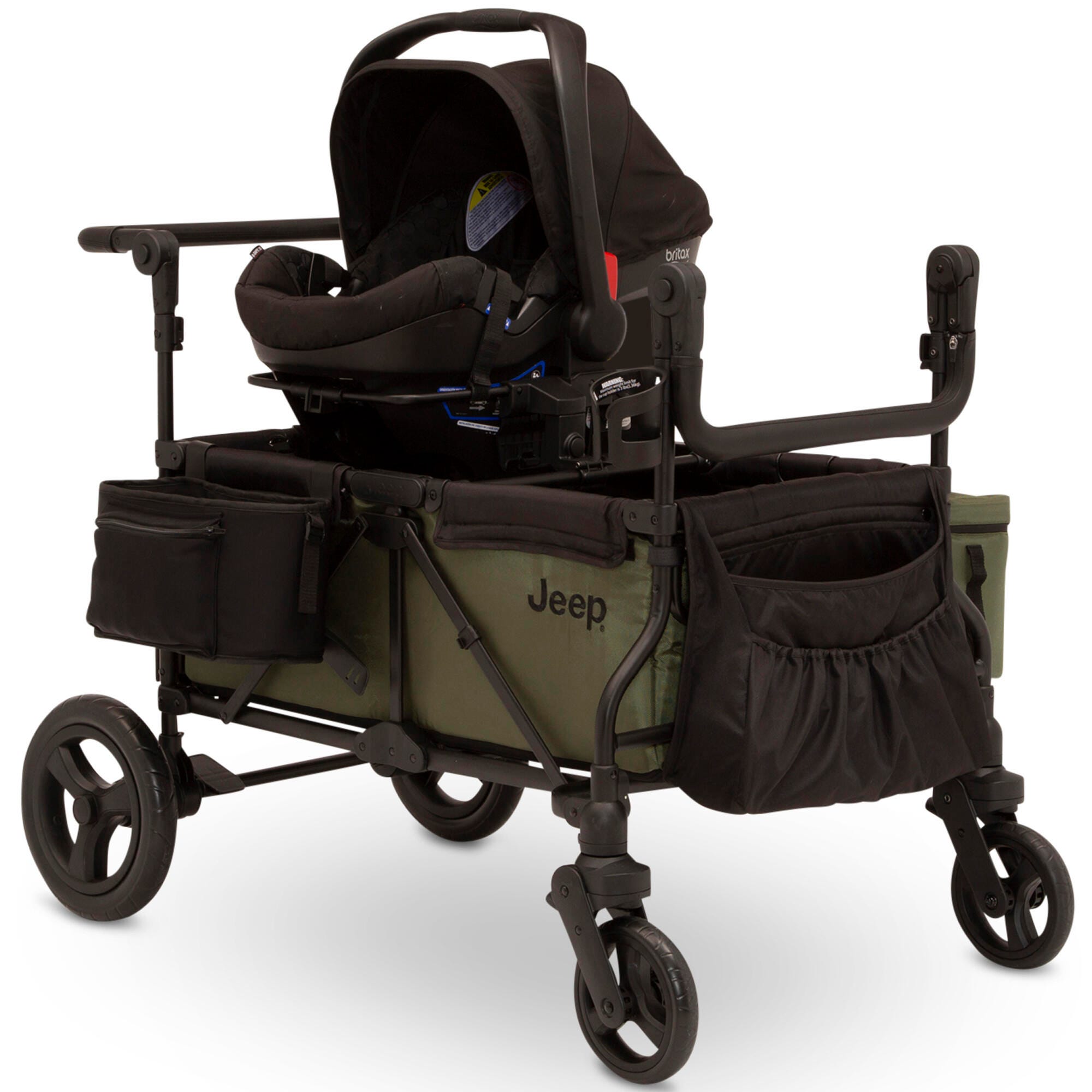 Jeep Deluxe Wrangler Wagon Stroller - Green