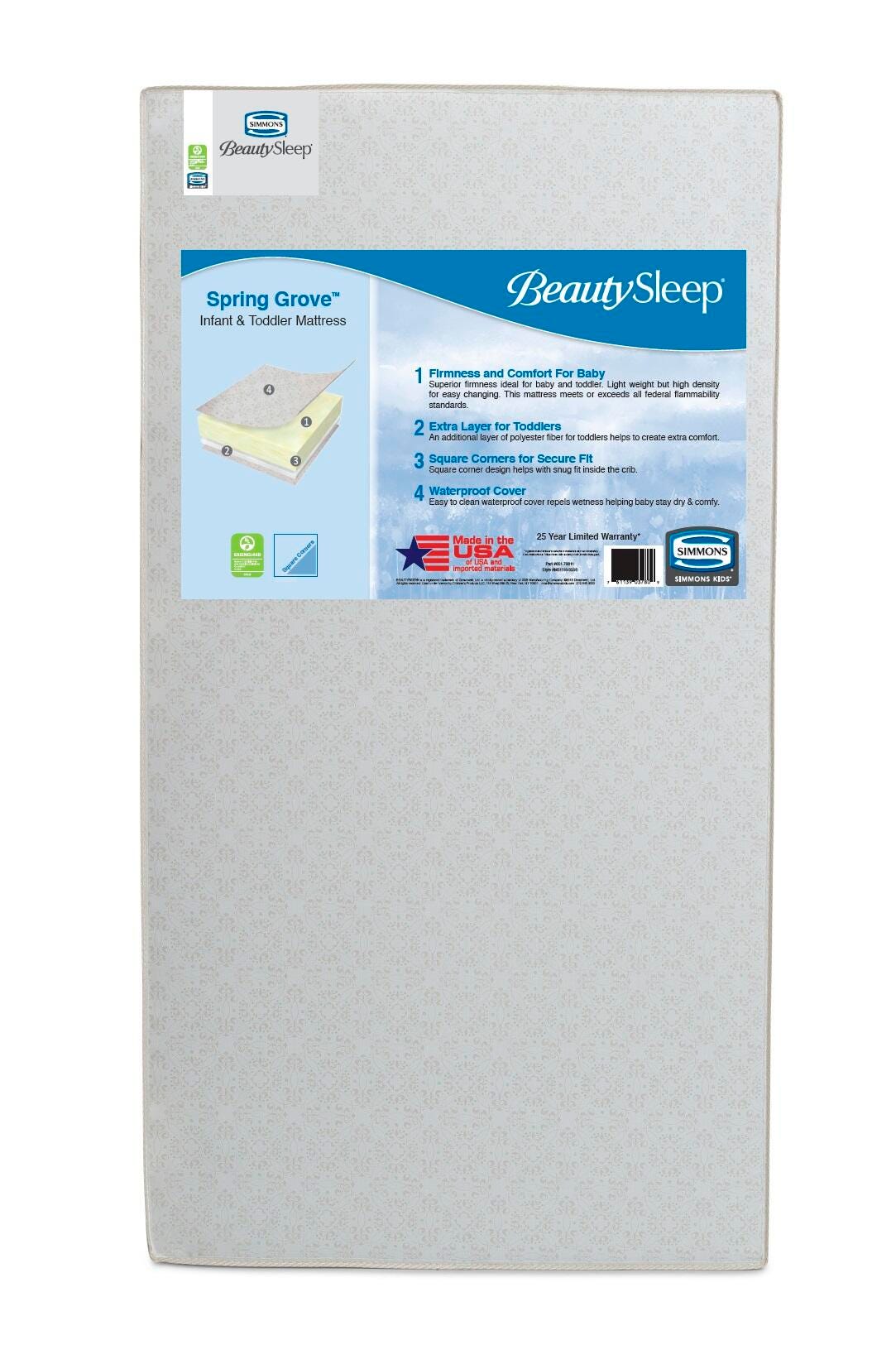 Delta Children Spring Grove Crib And Toddler Mattress, , large