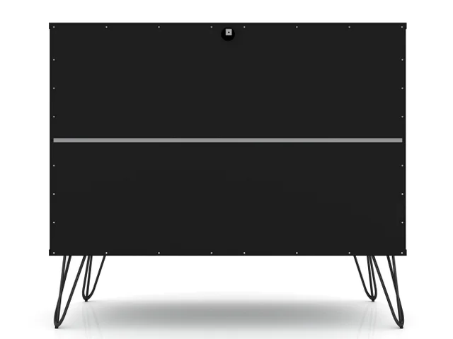 black 3 drawer dresser Blake Dresser, Oak Single Lark Black 34" Rectangular 3