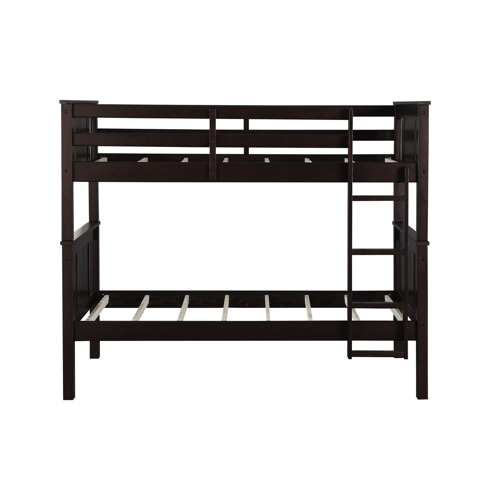 Atwater Living Abigail Twin Bunk Bed, Espresso, Espresso, large