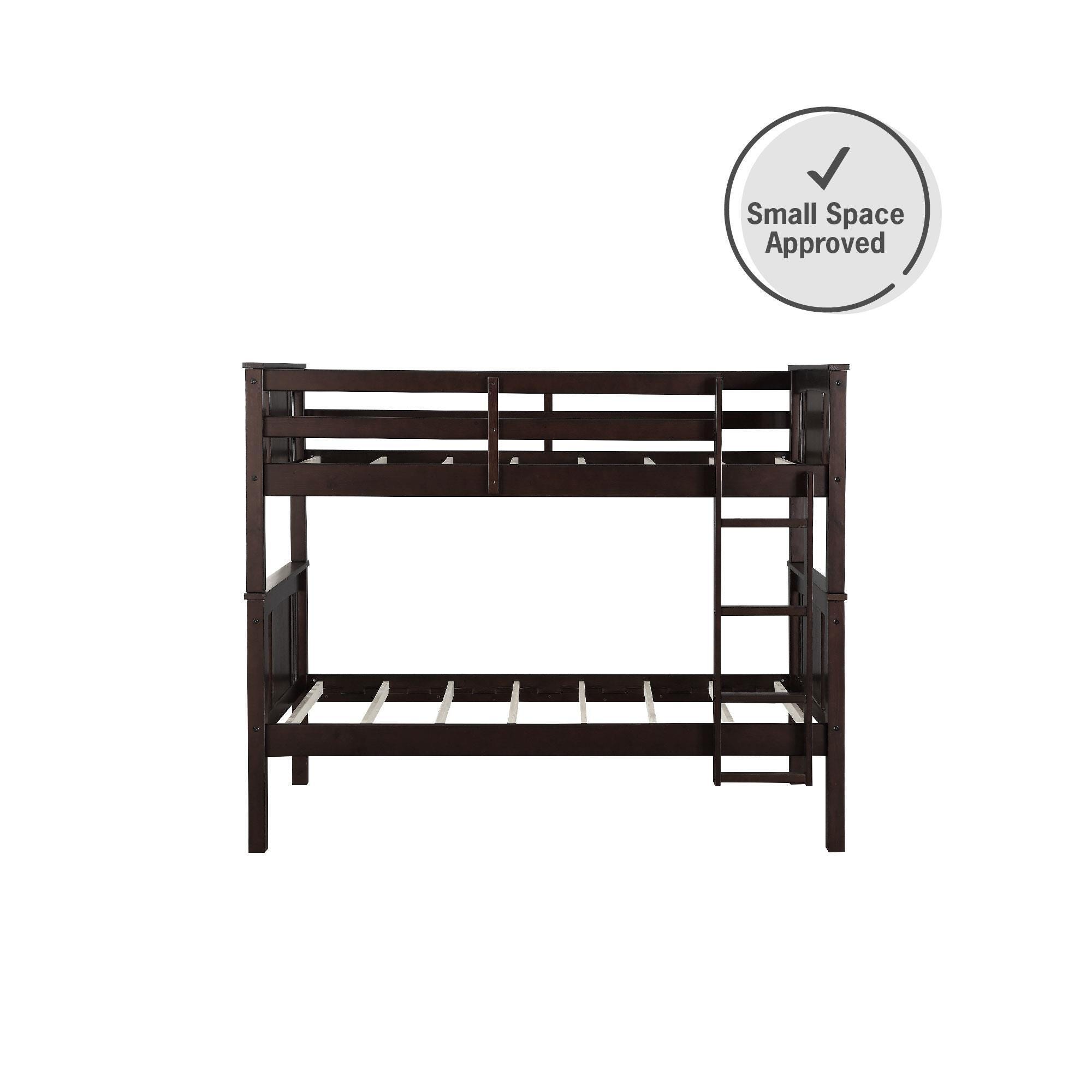 Atwater Living Abigail Twin Bunk Bed, Espresso, Espresso, large
