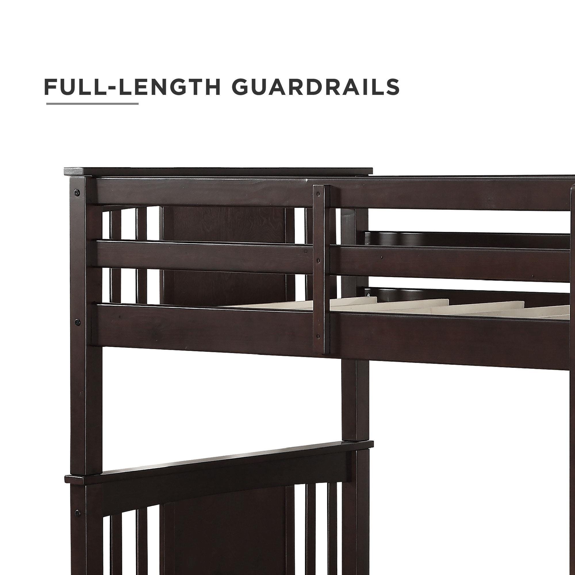 Atwater Living Abigail Twin Bunk Bed, Espresso, Espresso, large