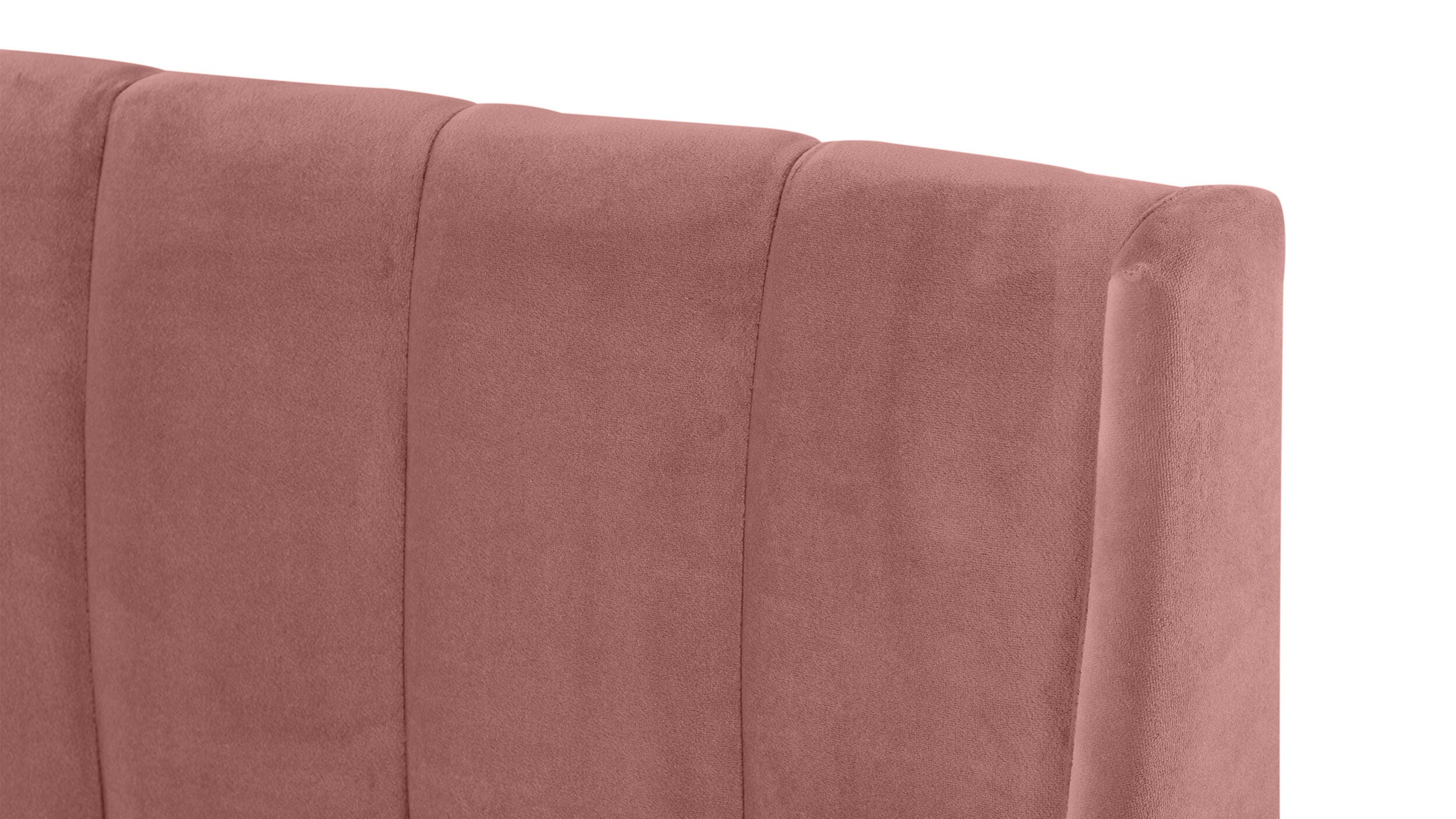 Jennifer Taylor Home Aspen Vertical Tufted Platform Bed, Ash Rose Pink, large
