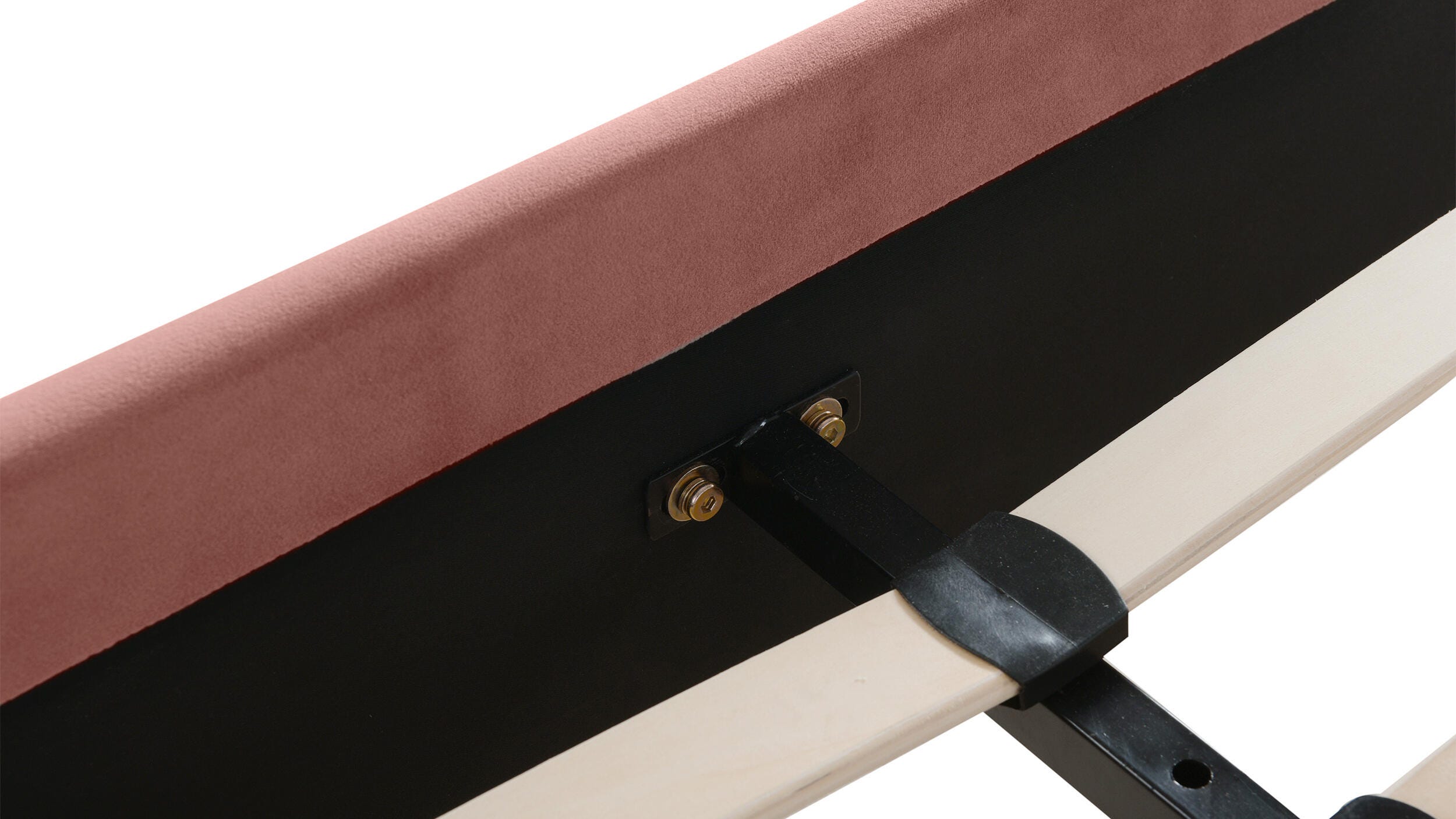 Jennifer Taylor Home Aspen Vertical Tufted Platform Bed, Ash Rose Pink, large