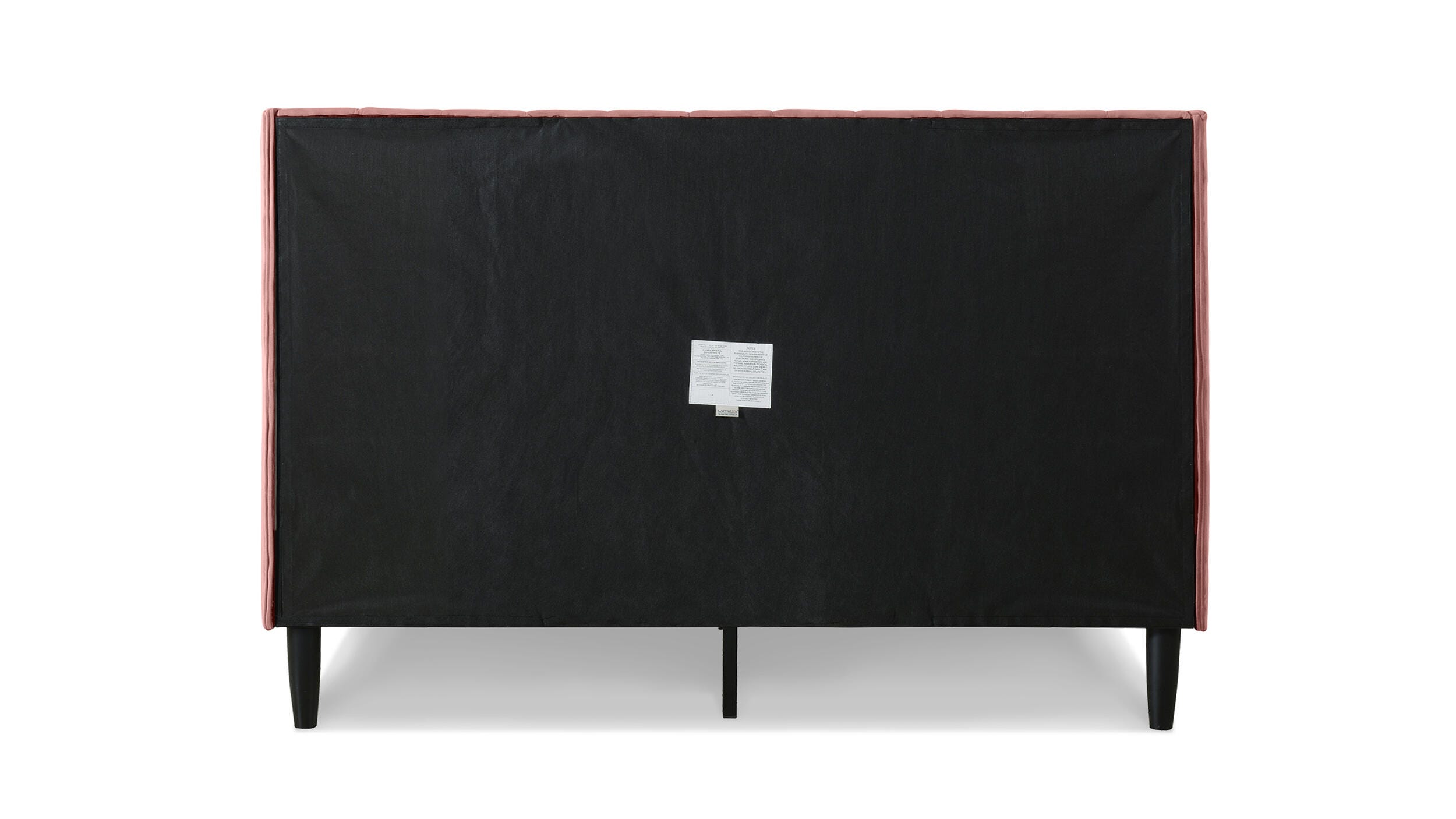 Jennifer Taylor Home Aspen Vertical Tufted Platform Bed, Ash Rose Pink, large